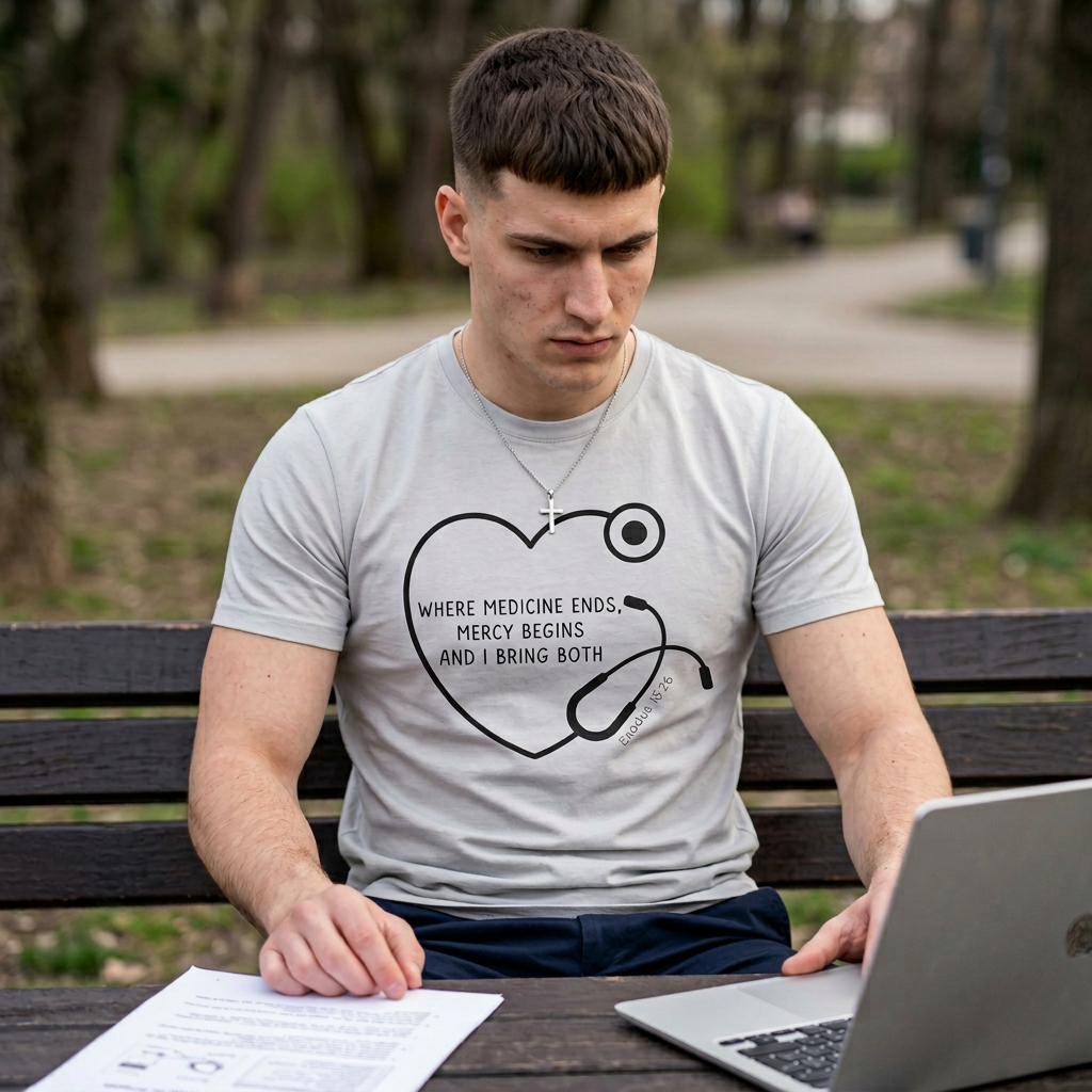 Mercy begins - Exodus 15:26 T-Shirt