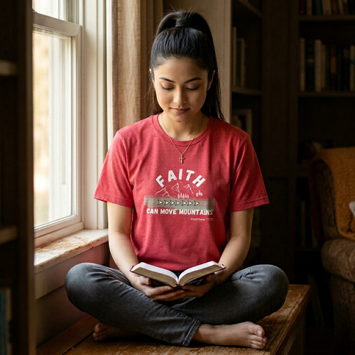 "Faith Can Move Mountains" T-shirt