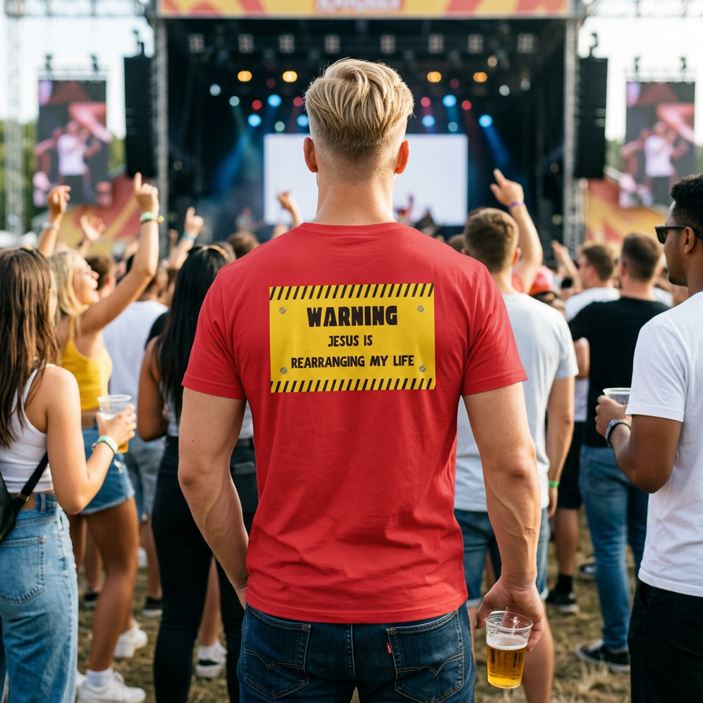 Warning Jesus Is Rearranging My Life T-Shirt