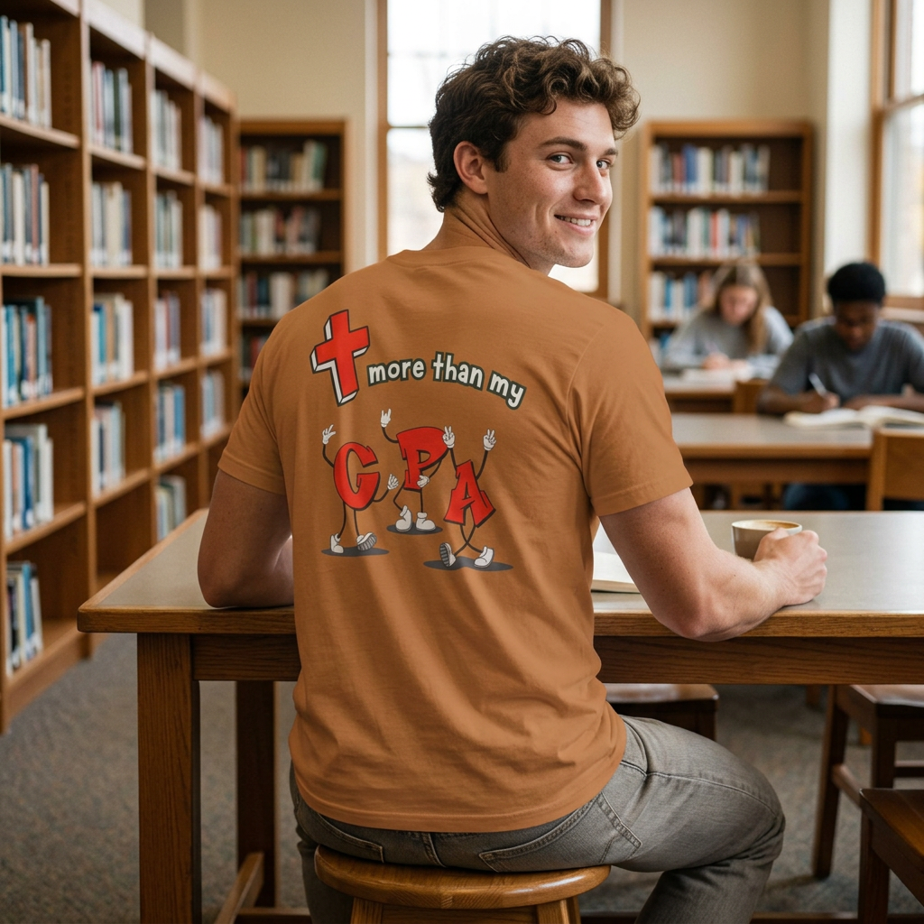 More Than My GPA Oversized Boxy T-Shirt - BACK