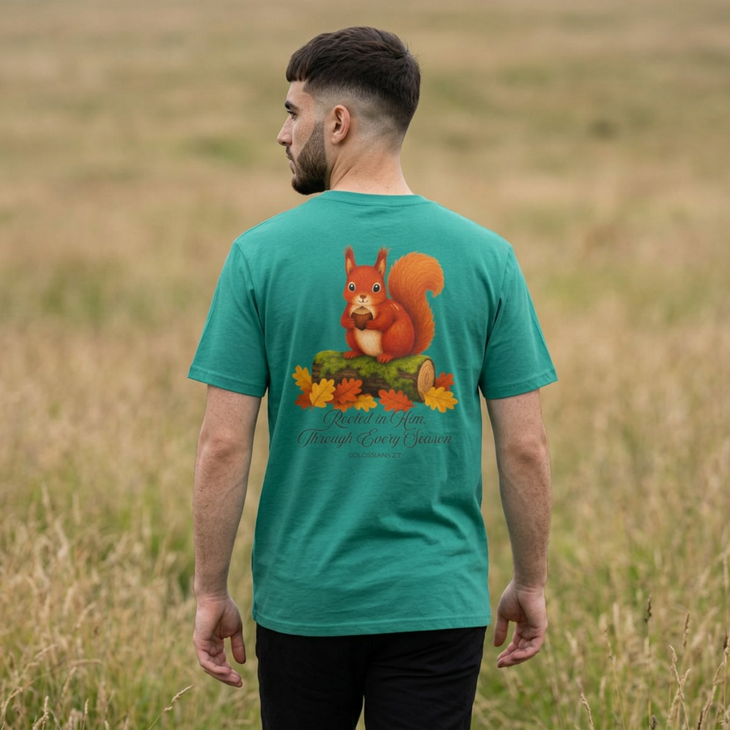 Rooted in Him, Through every season T-Shirt