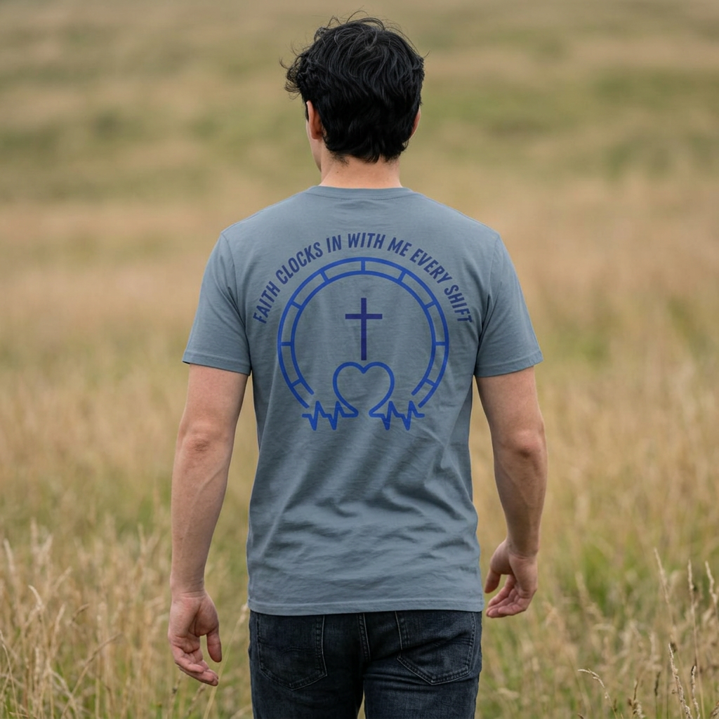 Faith clocks in with me every shift T-Shirt