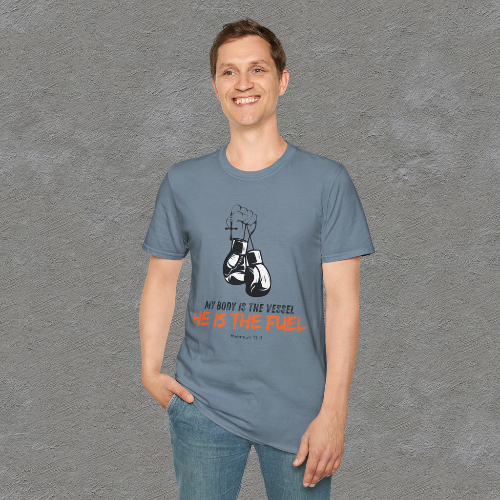He is the fuel - Hebrews 12:1 T-shirt