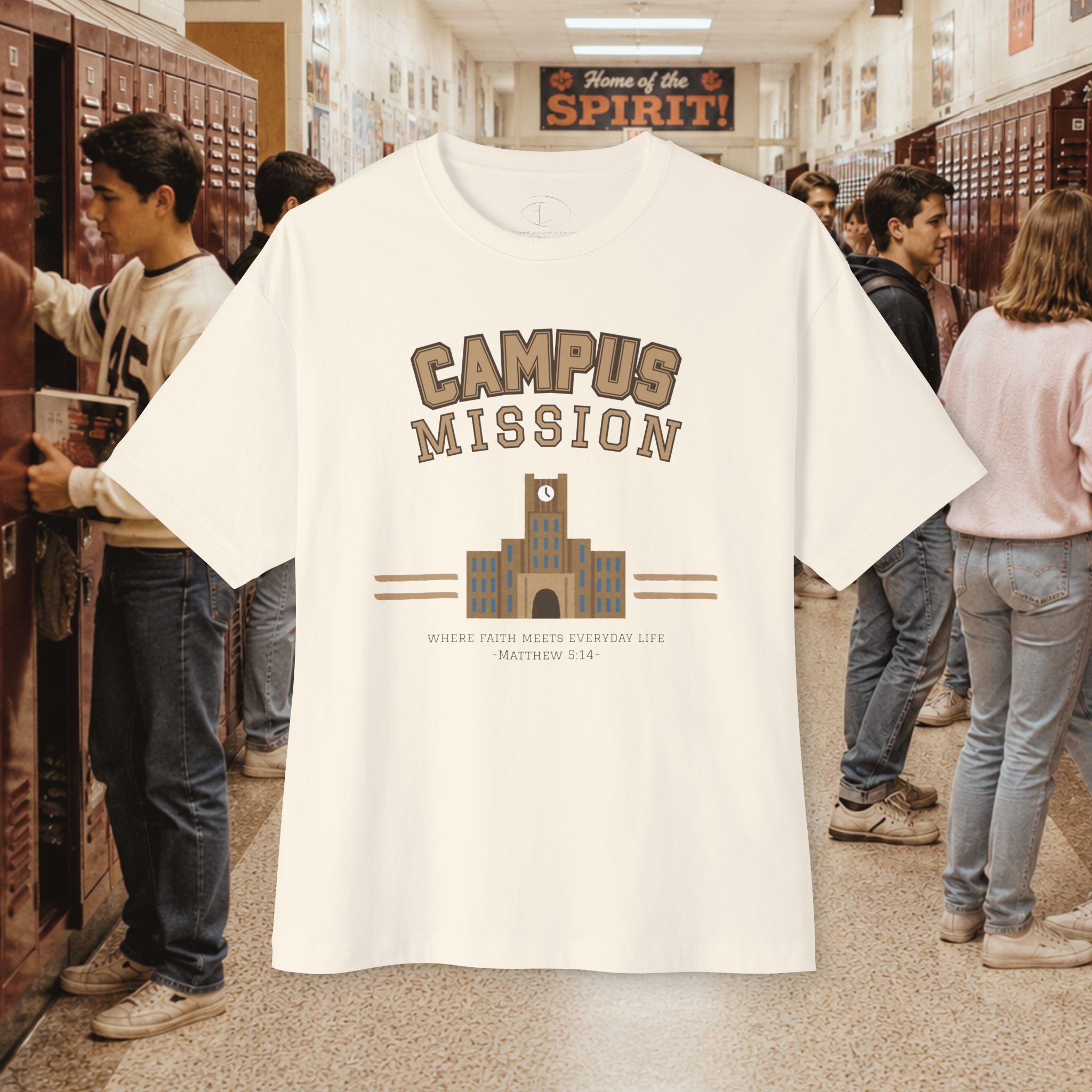 Campus Mission Oversized Boxy T‑Shirt