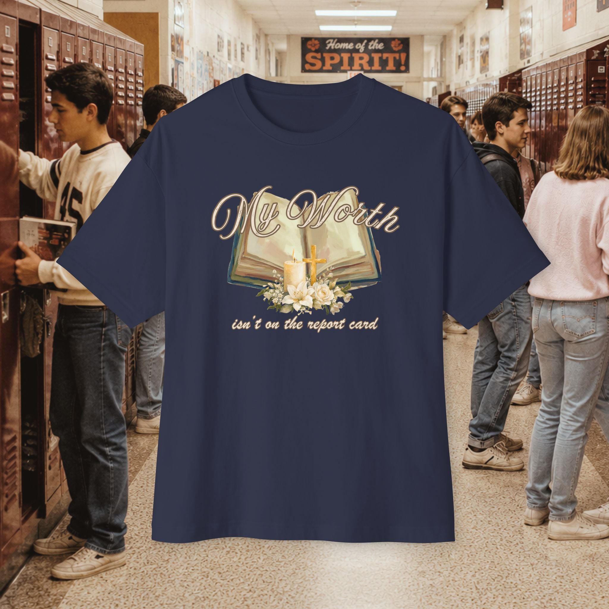 My Worth Isn’t on the Report Card Oversized T-Shirt