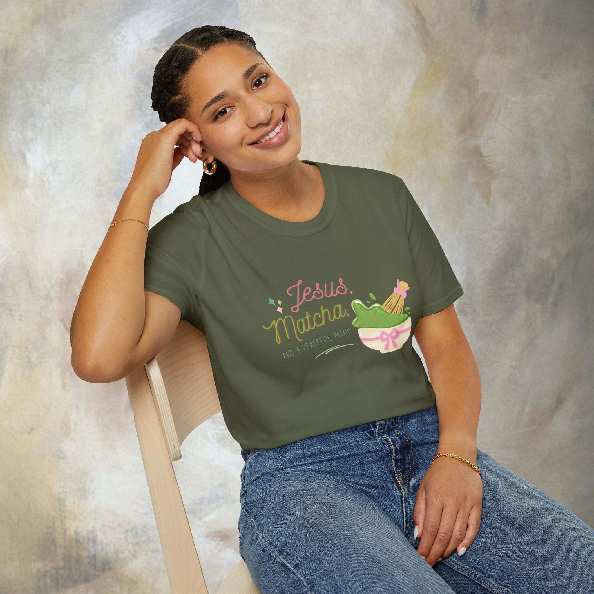Jesus, Matcha and a peaceful mind T-shirt