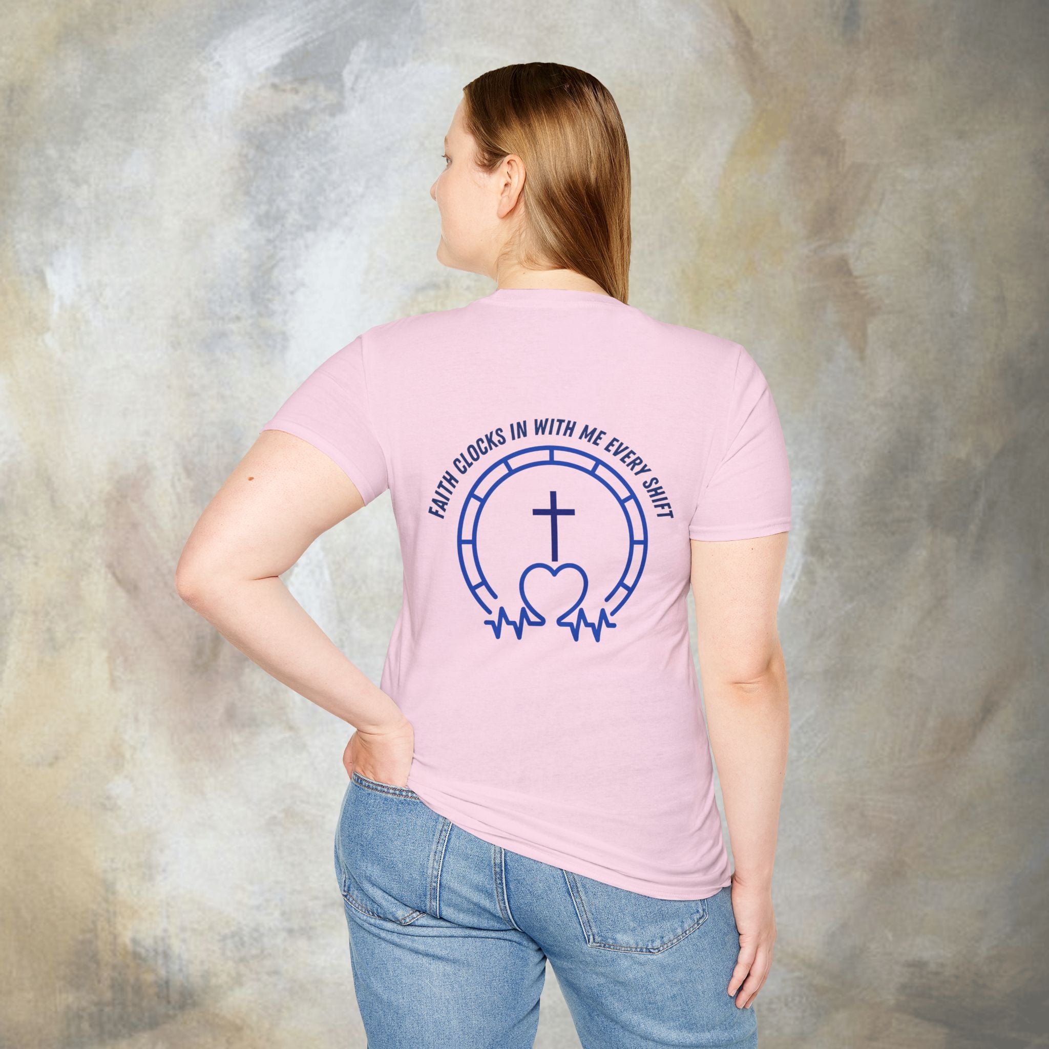 Faith clocks in with me every shift T-Shirt