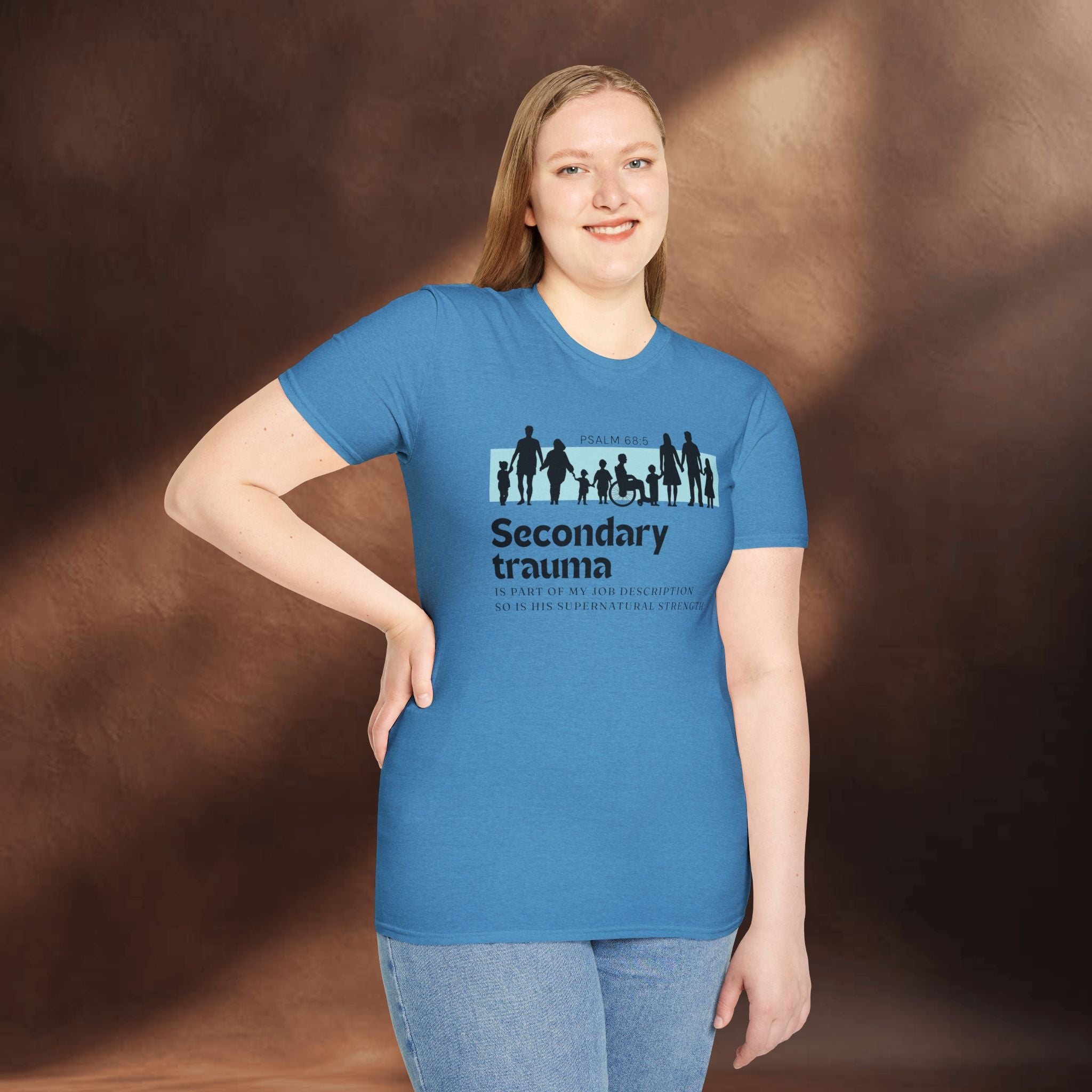 His Supernatural Strength - Psalm 68:5 T-Shirt