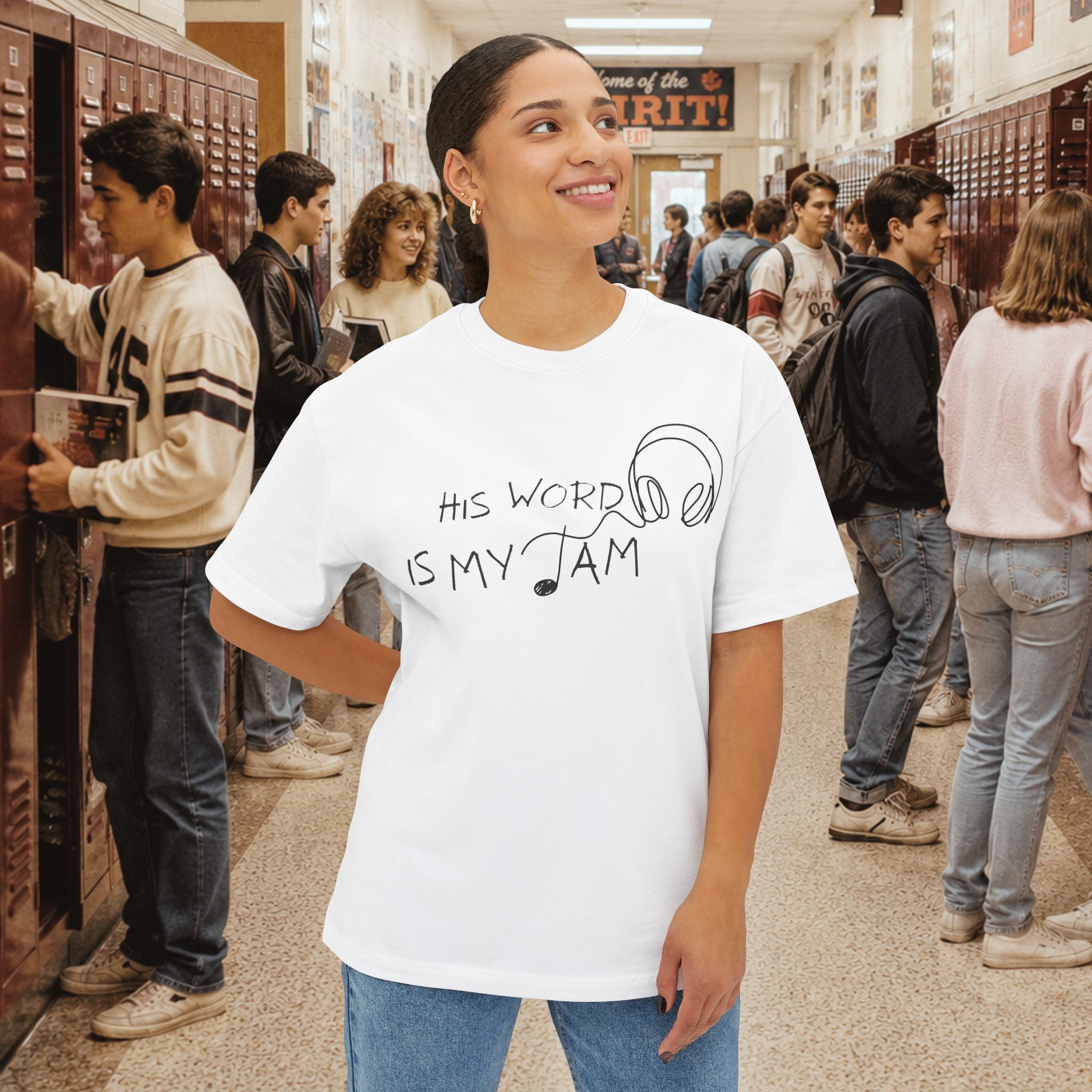 His Word Is My Jam Oversized Boxy T-shirt