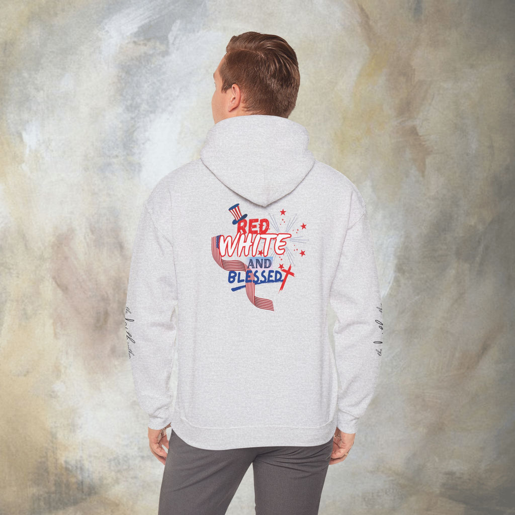Red White and Blessed Hoodie