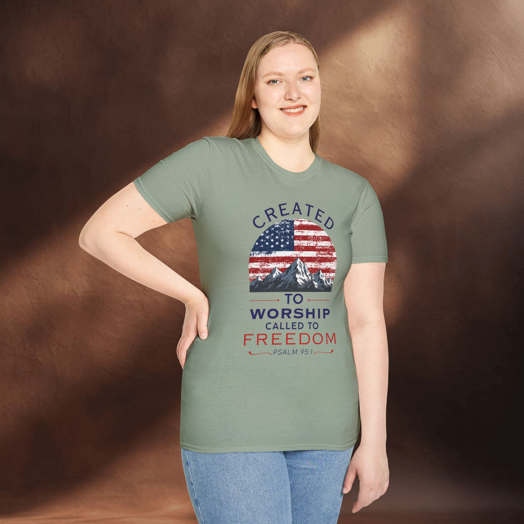 Created to worship called to freedom T-Shirt