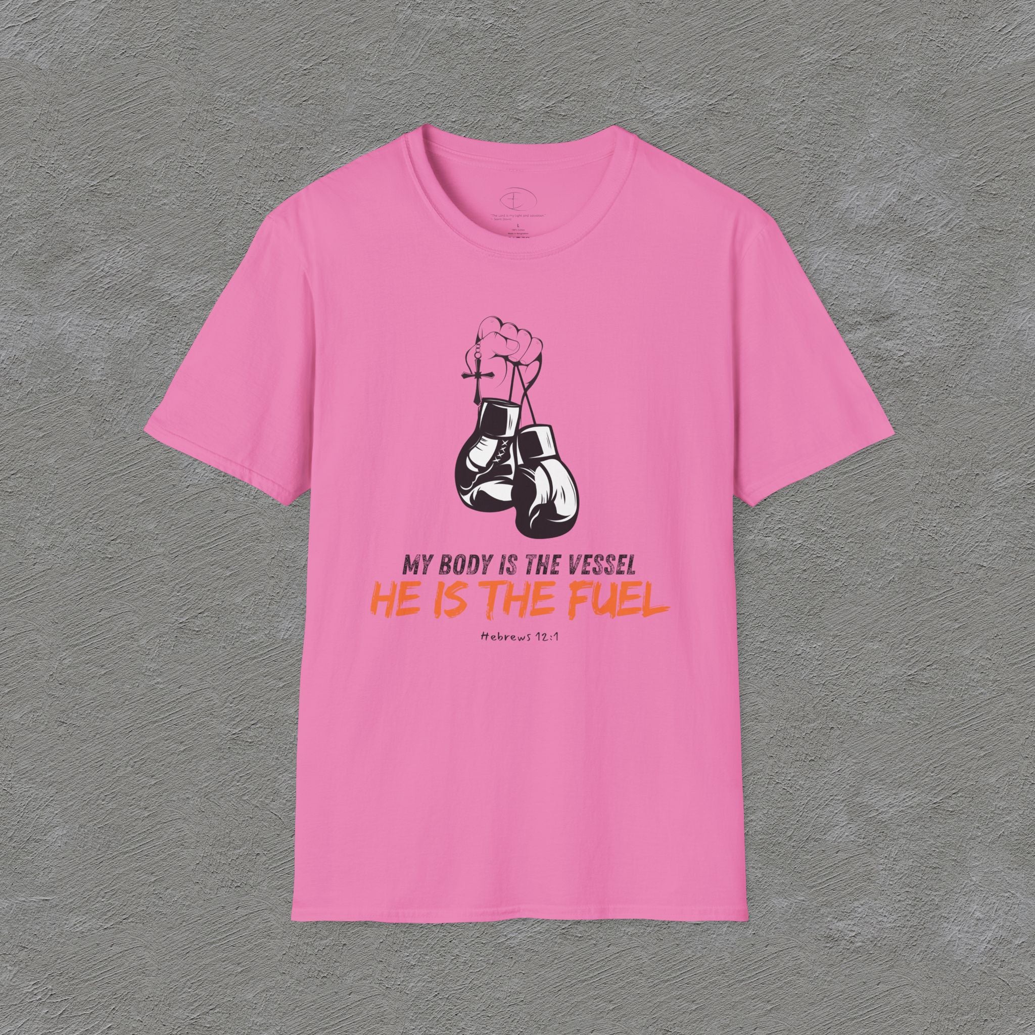He is the fuel - Hebrews 12:1 T-shirt