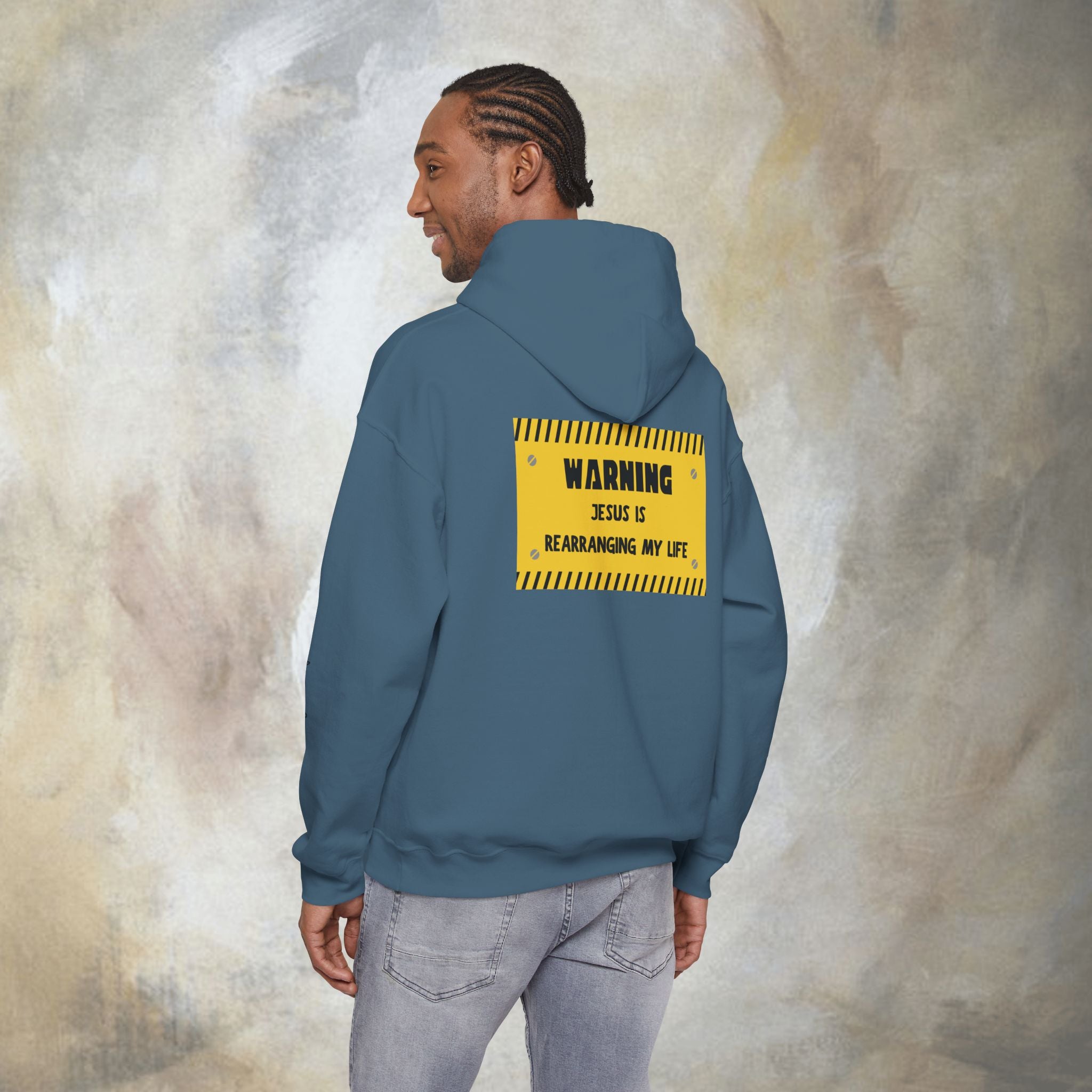 Warning: Jesus Is Rearranging My Life Hoodie