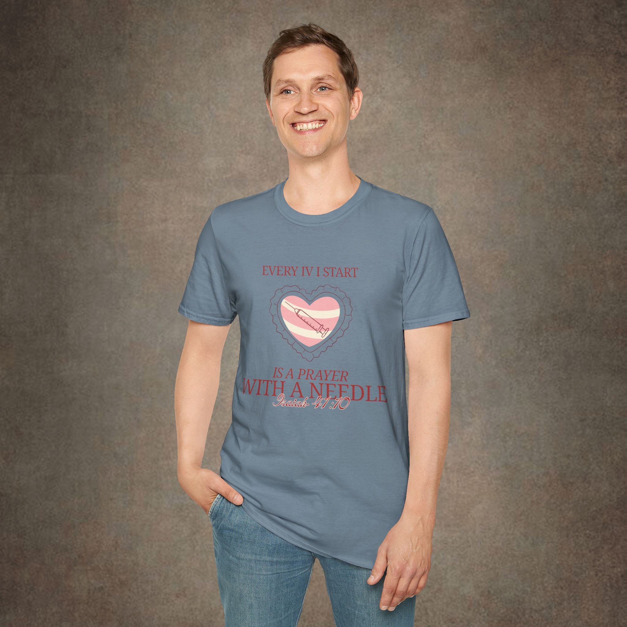 The Prayer with a needle - Isaiah 41:10 T-Shirt