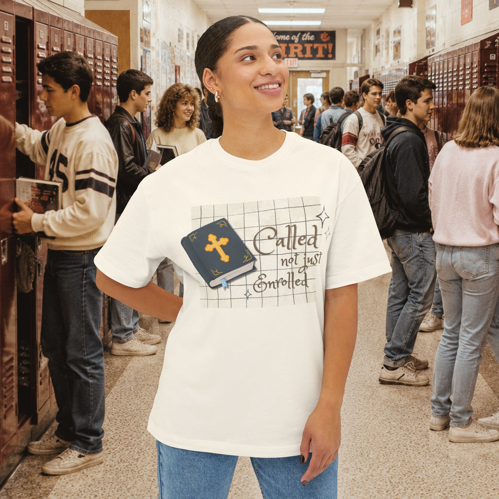 Called Not Just Enrolled Oversized Boxy T-Shirt