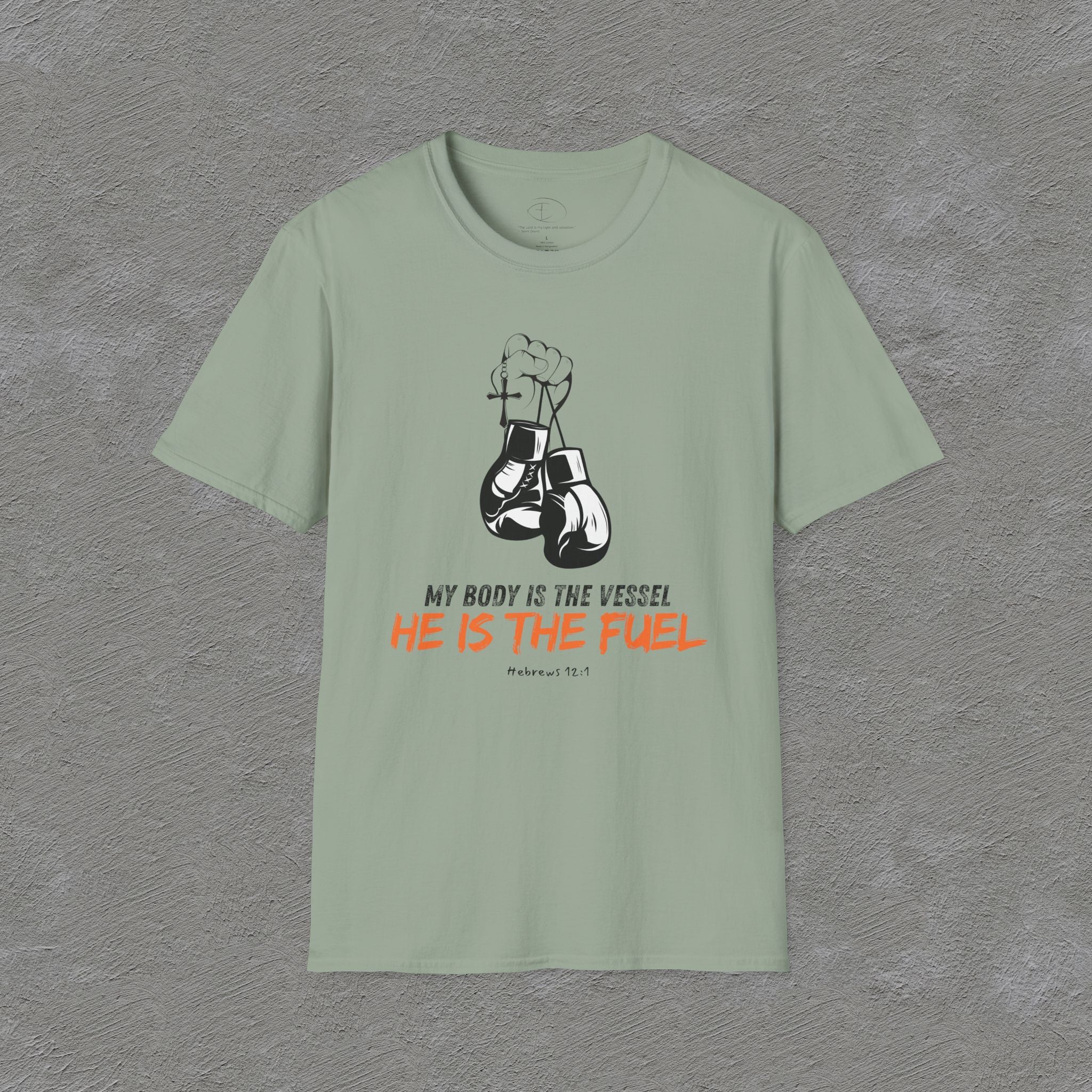 He is the fuel - Hebrews 12:1 T-shirt