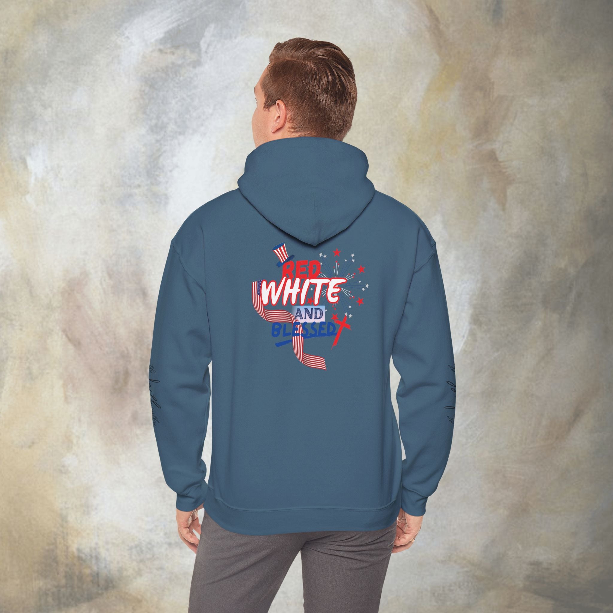 Red White and Blessed Hoodie