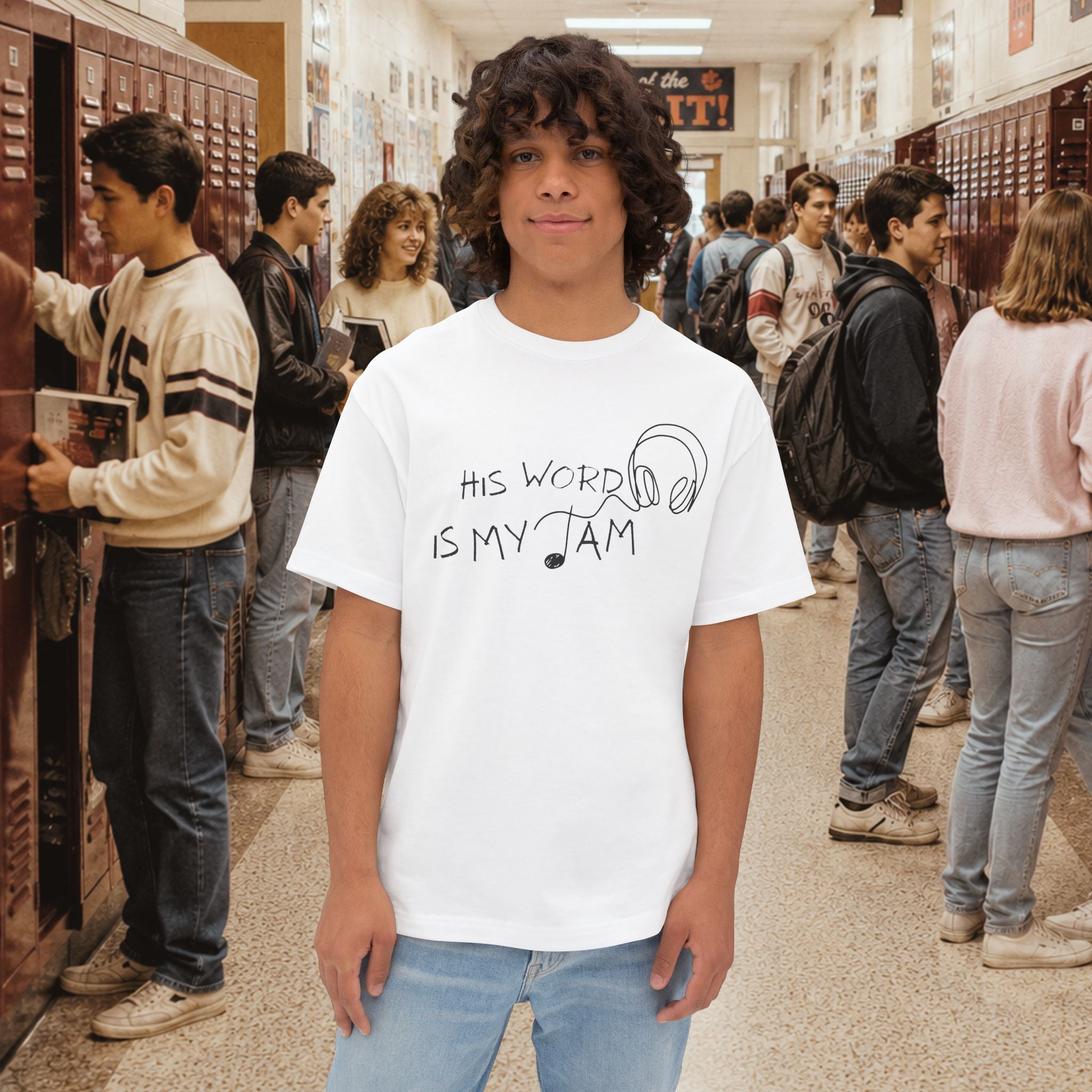 His Word Is My Jam Oversized Boxy T-shirt