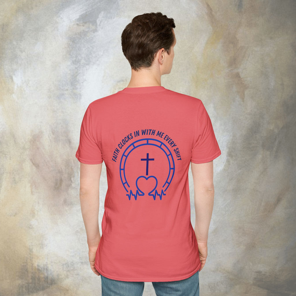 Faith clocks in with me every shift T-Shirt