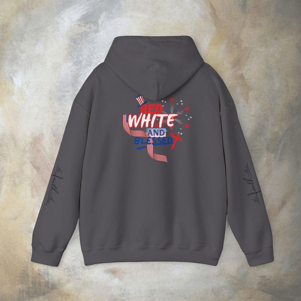 Red White and Blessed Hoodie