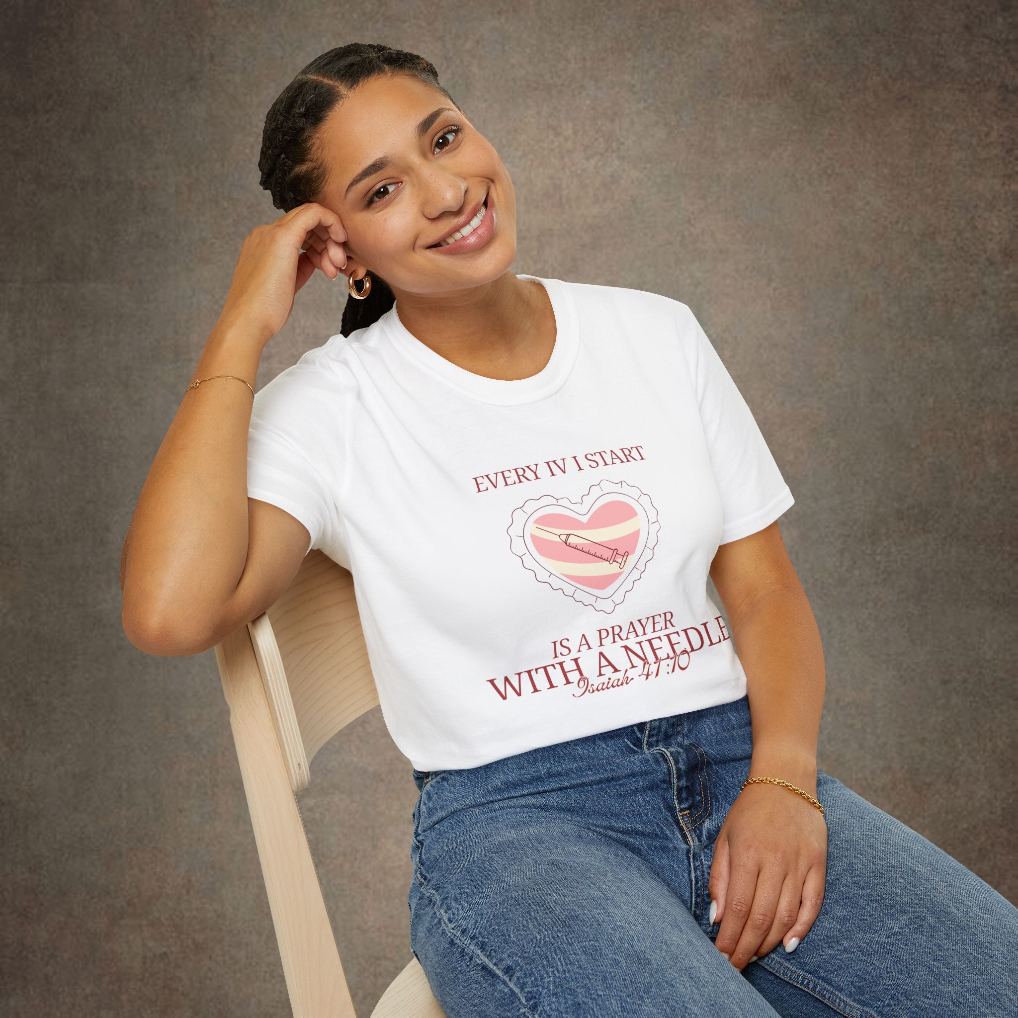 The Prayer with a needle - Isaiah 41:10 T-Shirt