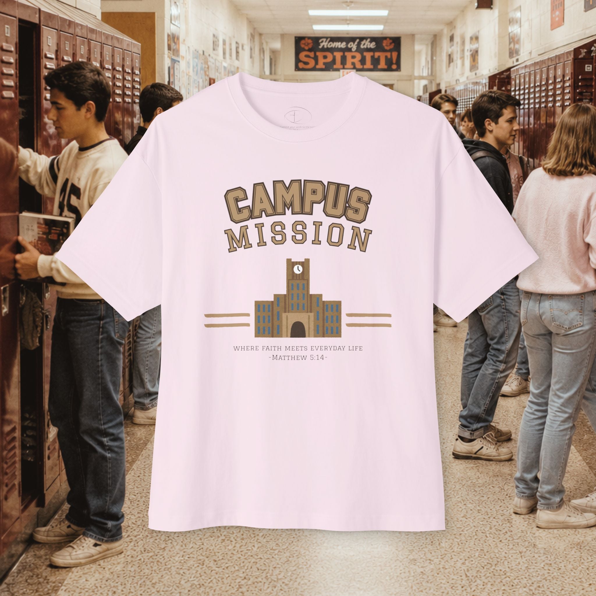 Campus Mission Oversized Boxy T‑Shirt