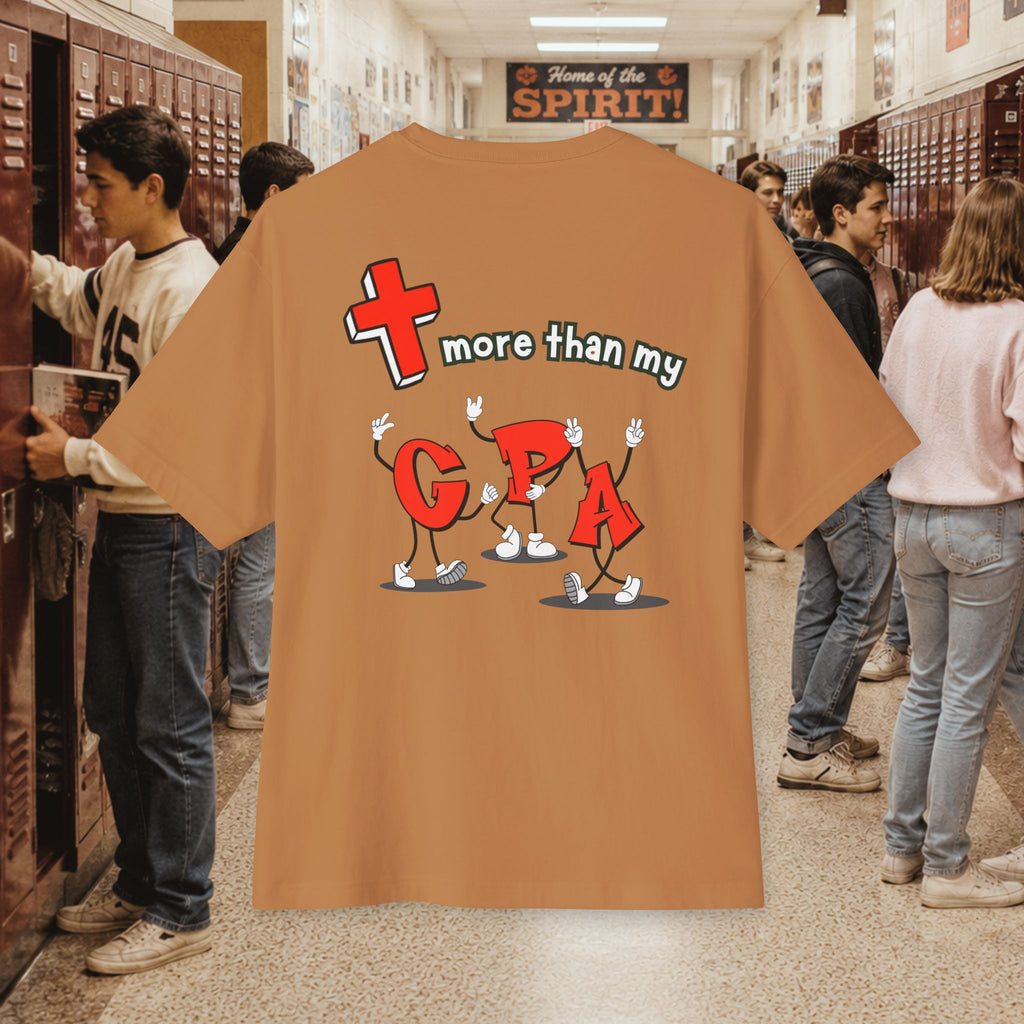 More Than My GPA Oversized Boxy T-Shirt - BACK