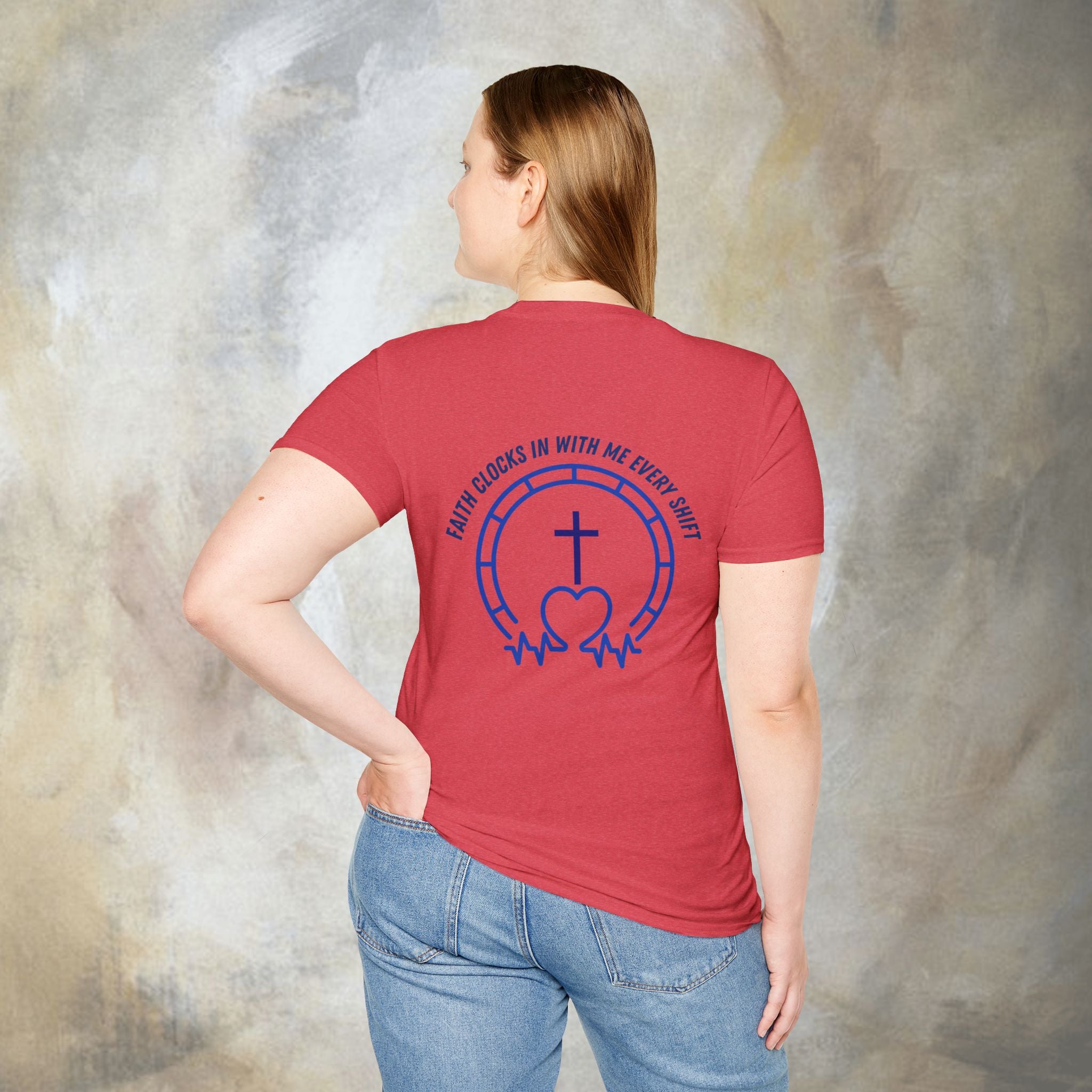 Faith clocks in with me every shift T-Shirt