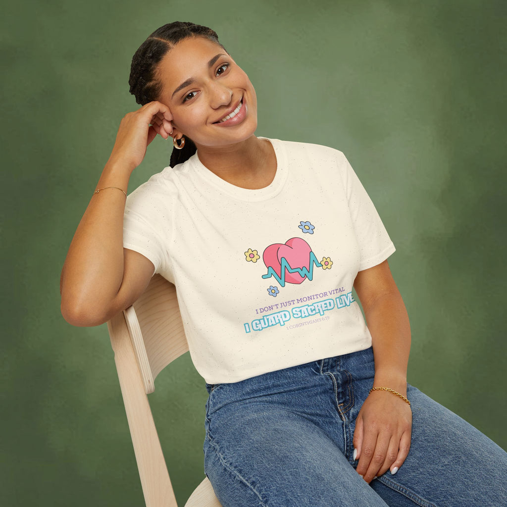 I guard sacred lives - Corinthians 6:19 T-shirt