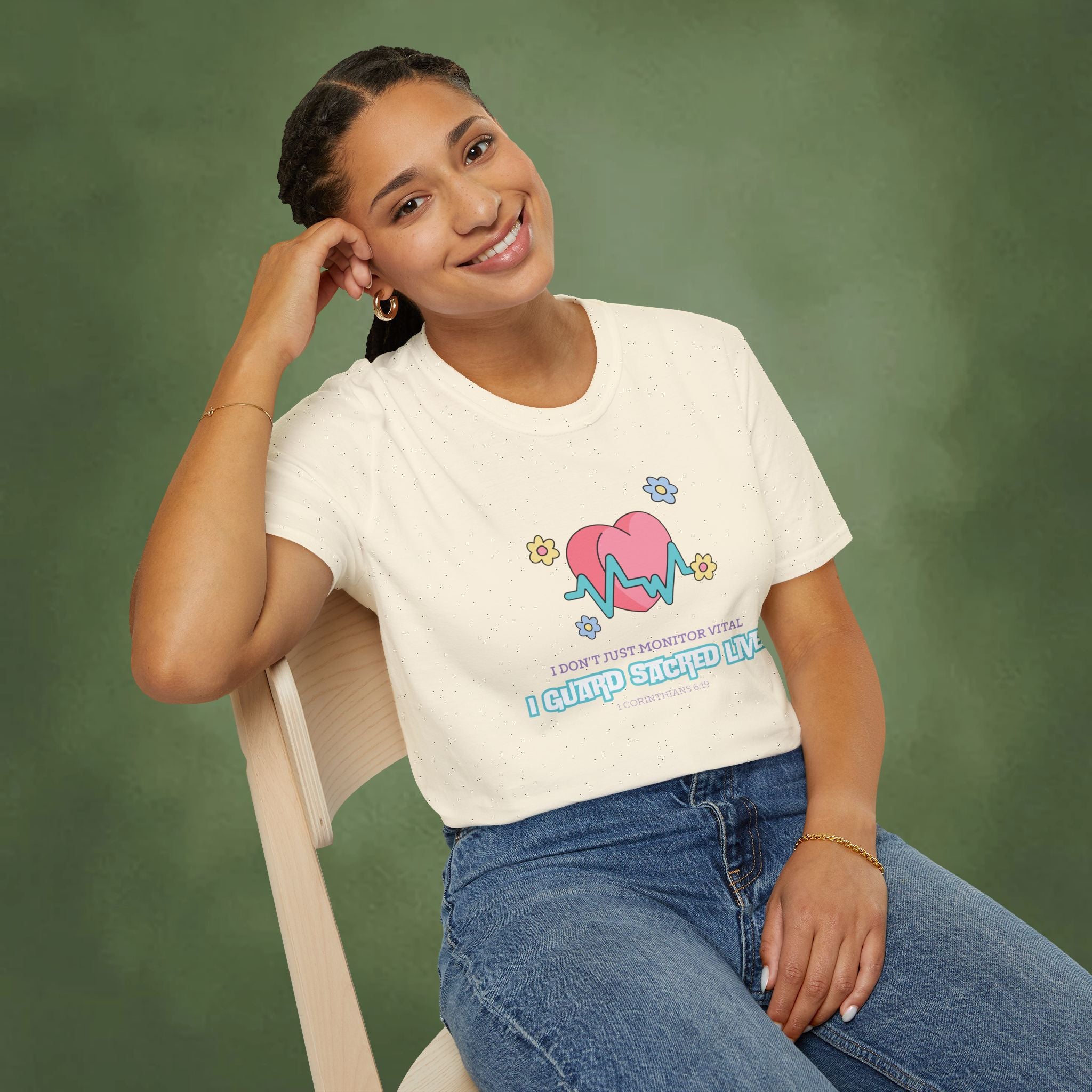 I guard sacred lives - Corinthians 6:19 T-shirt