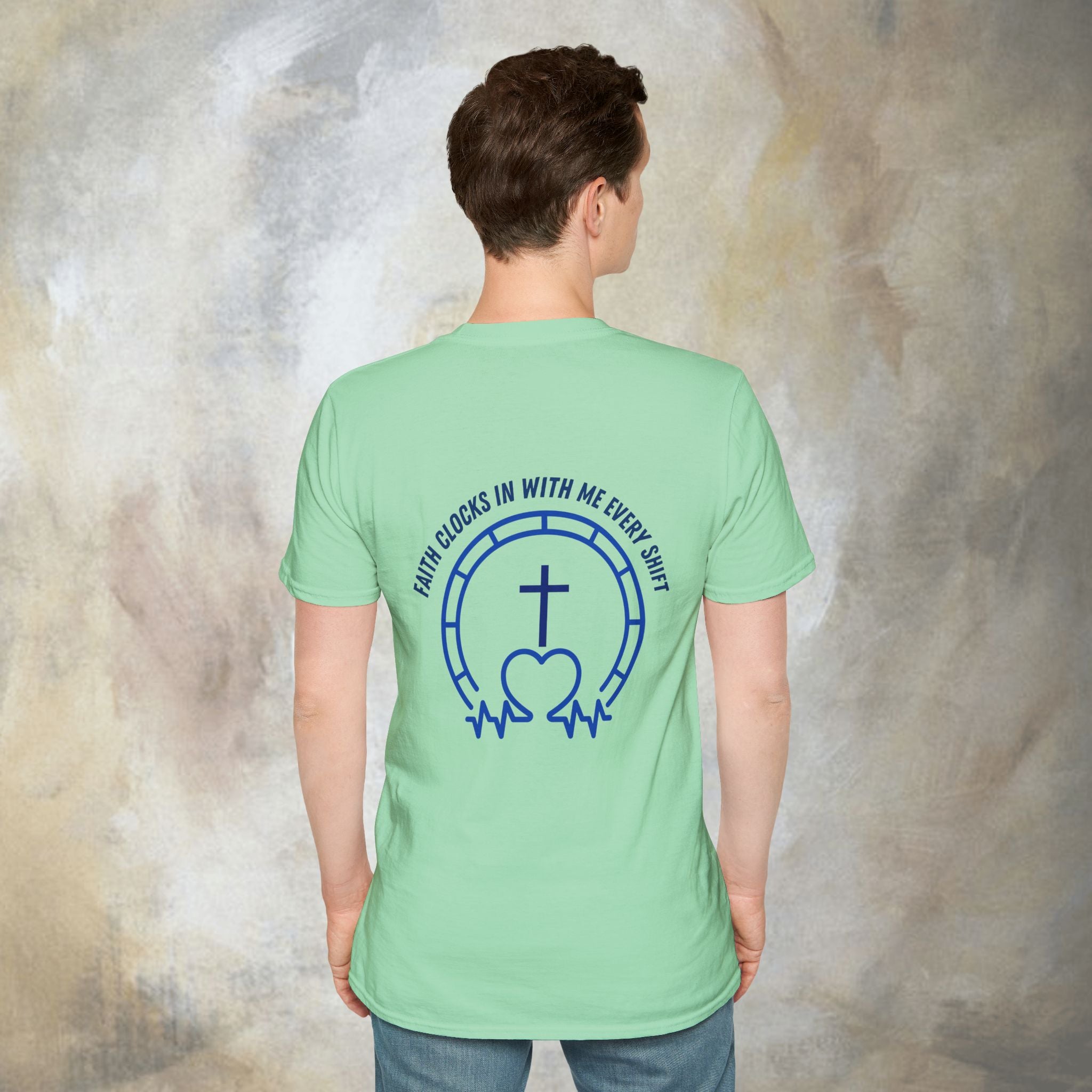 Faith clocks in with me every shift T-Shirt