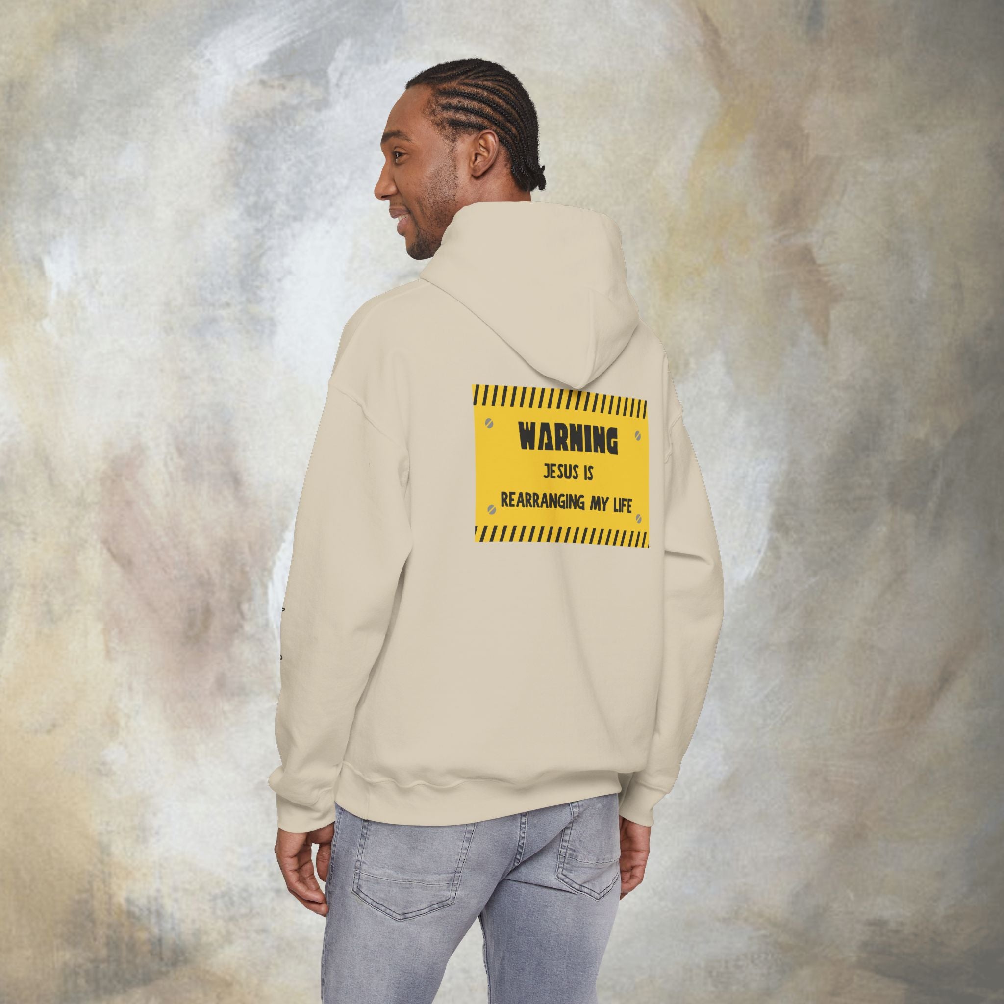 Warning: Jesus Is Rearranging My Life Hoodie