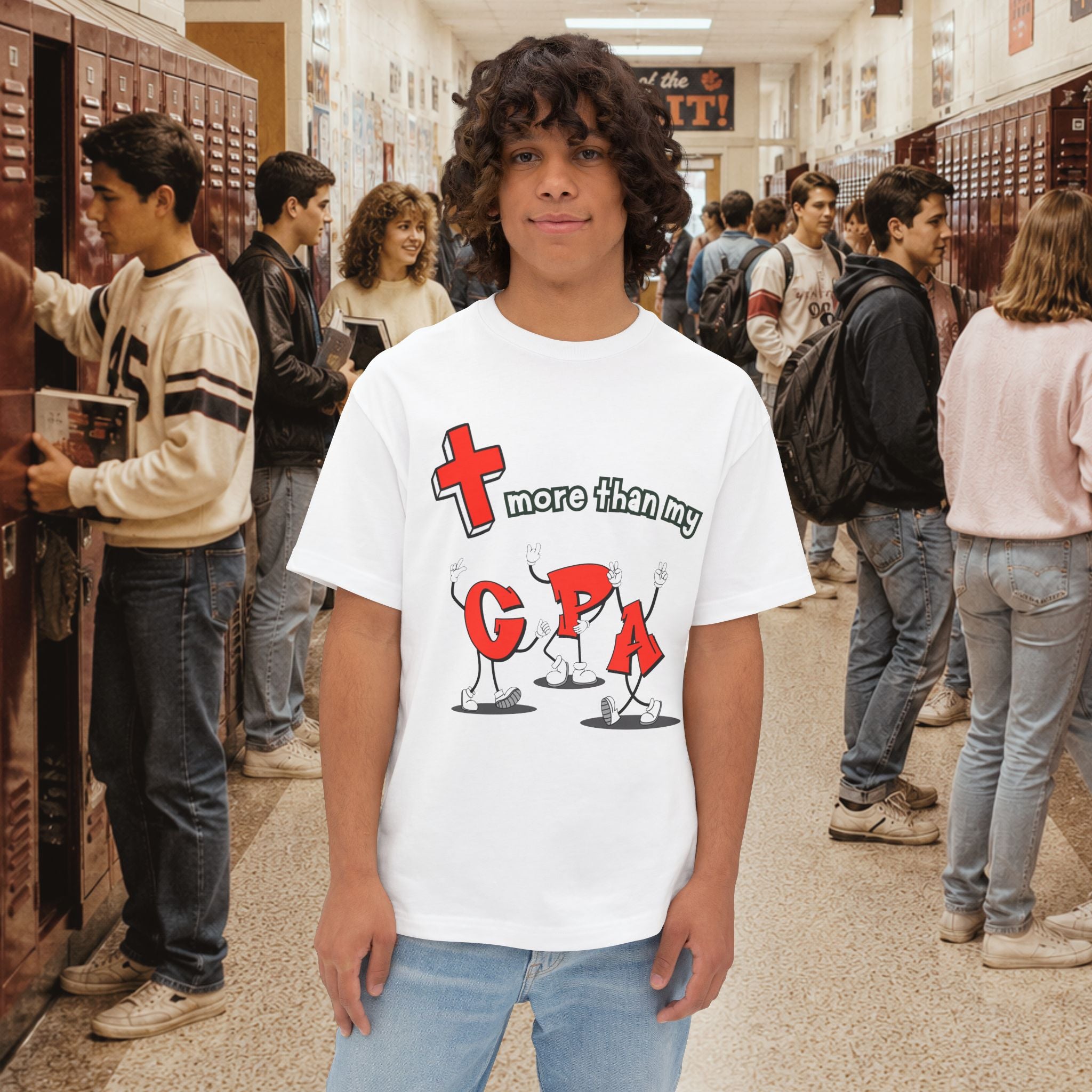 More Than My GPA Oversized Boxy T-Shirt