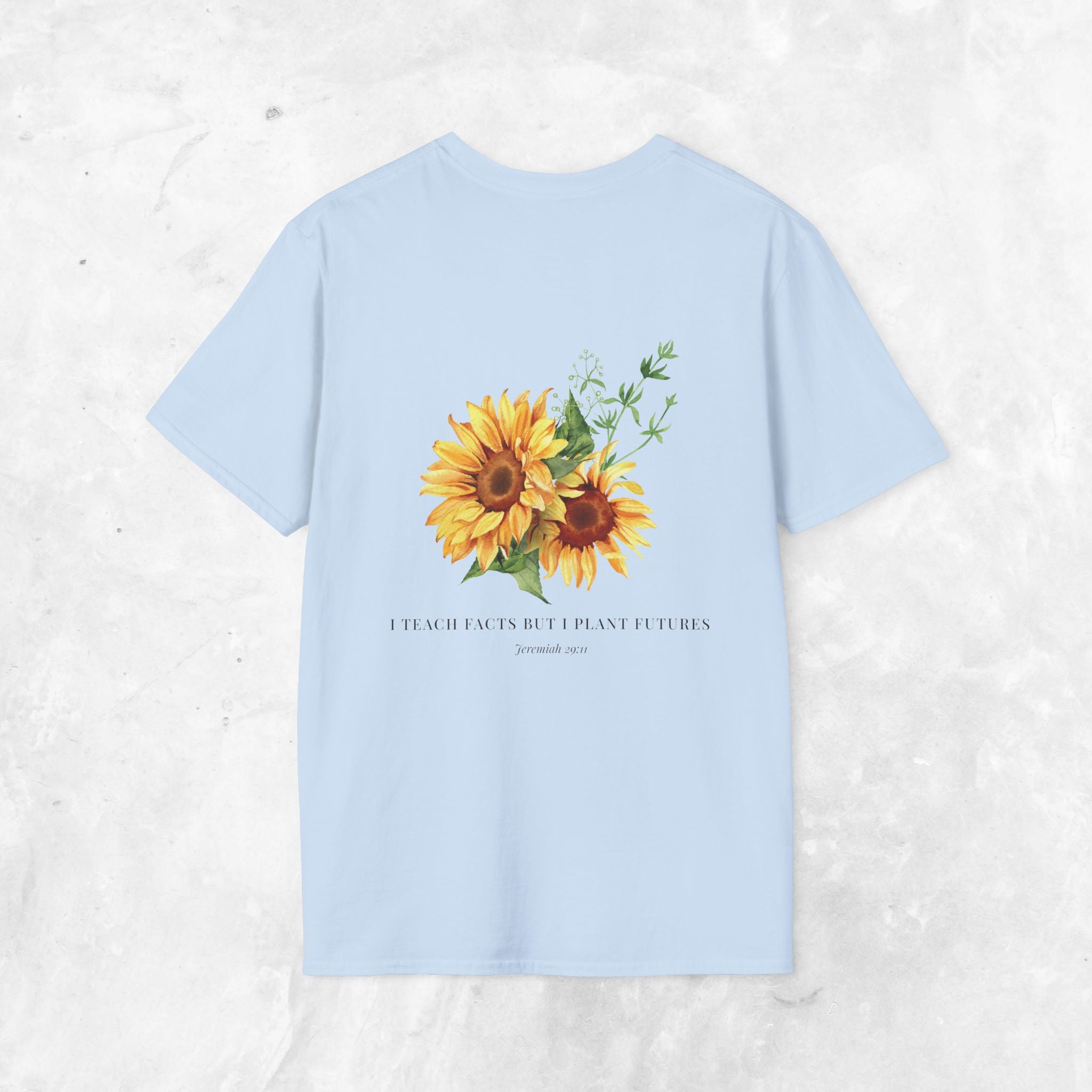 Jeremiah 29:11 T-shirt - Sunflower Back