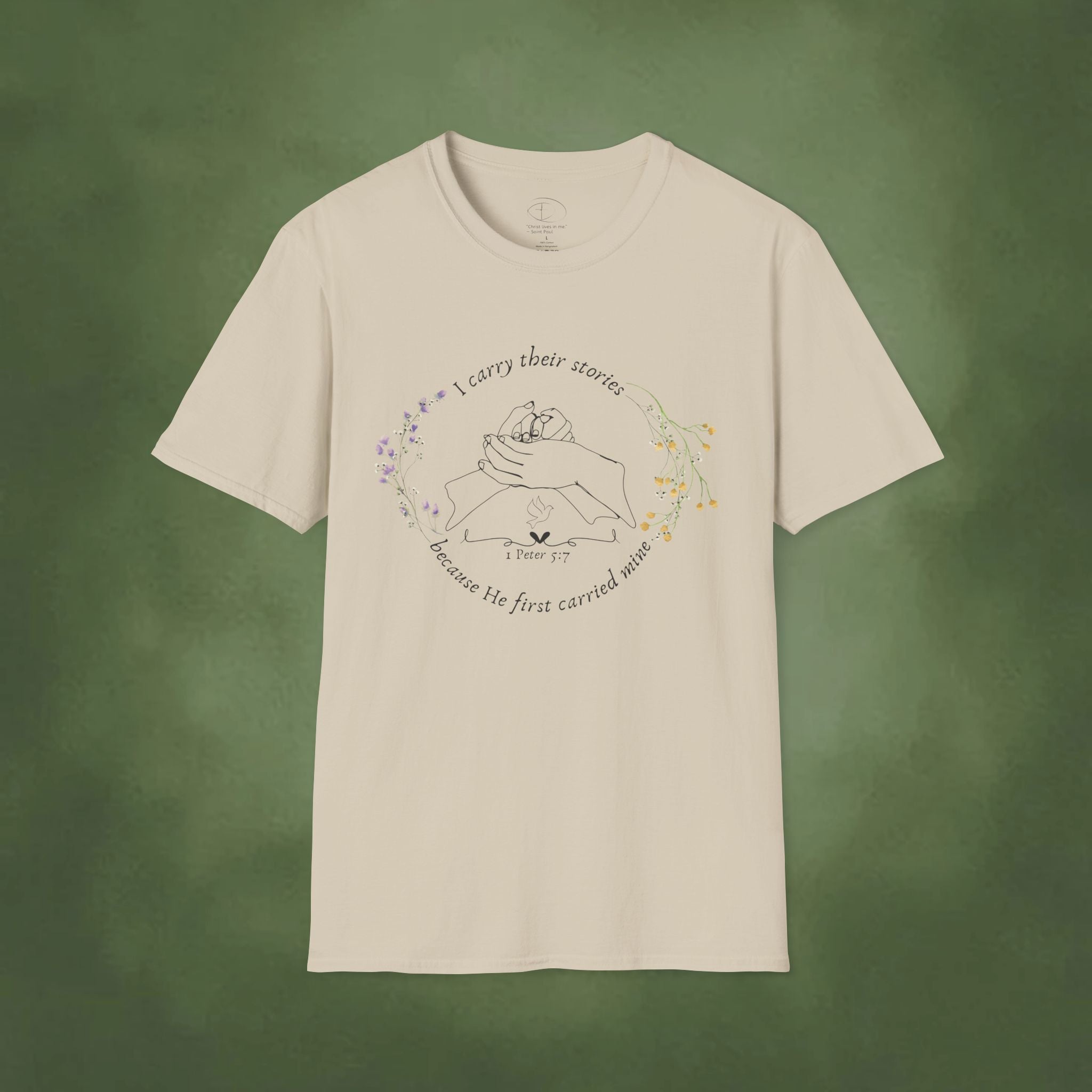 I Carry Their Stories Because He First Carried Mine T-shirt