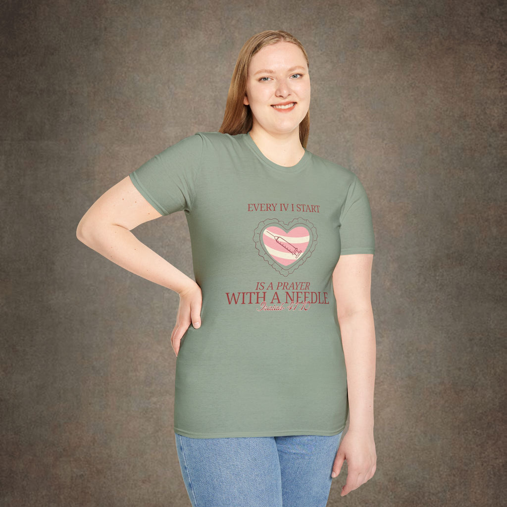 The Prayer with a needle - Isaiah 41:10 T-Shirt