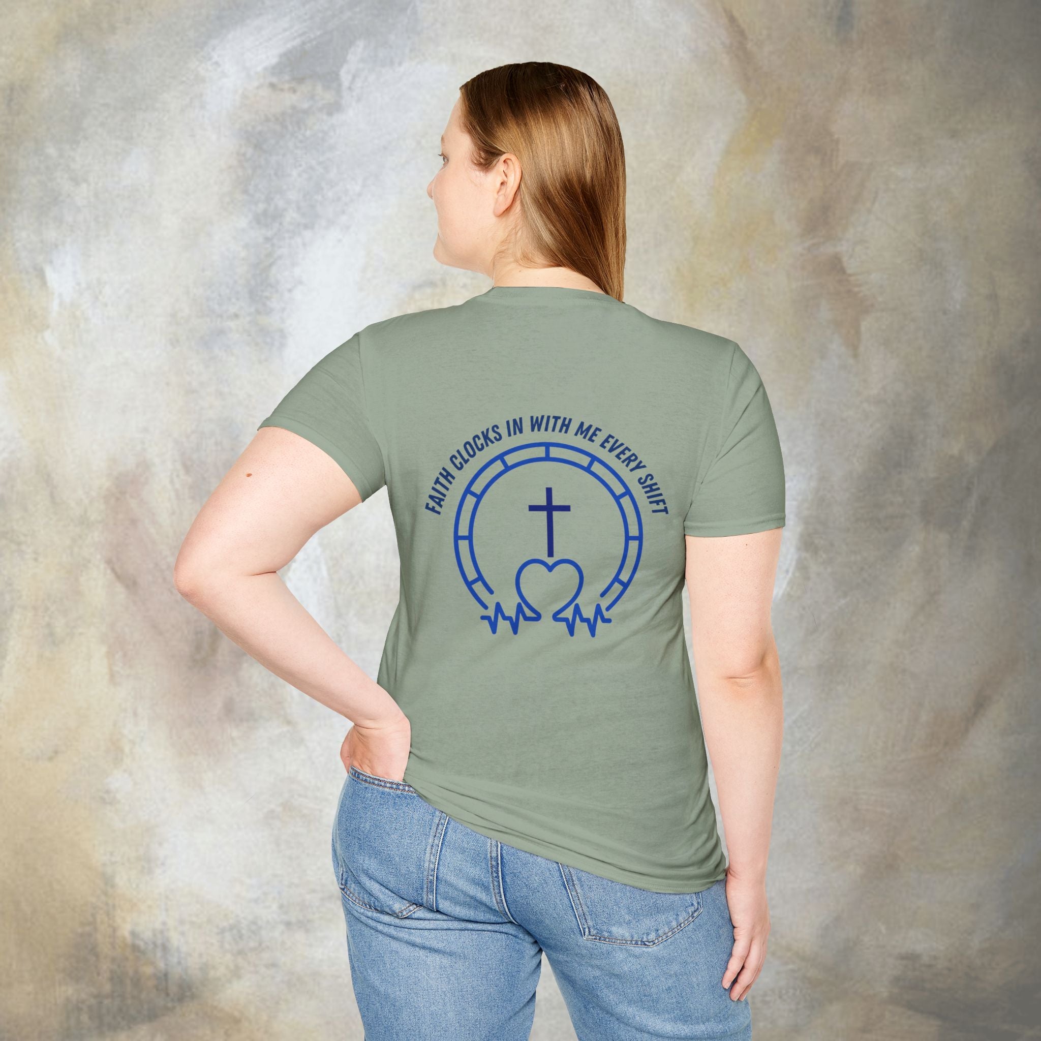 Faith clocks in with me every shift T-Shirt