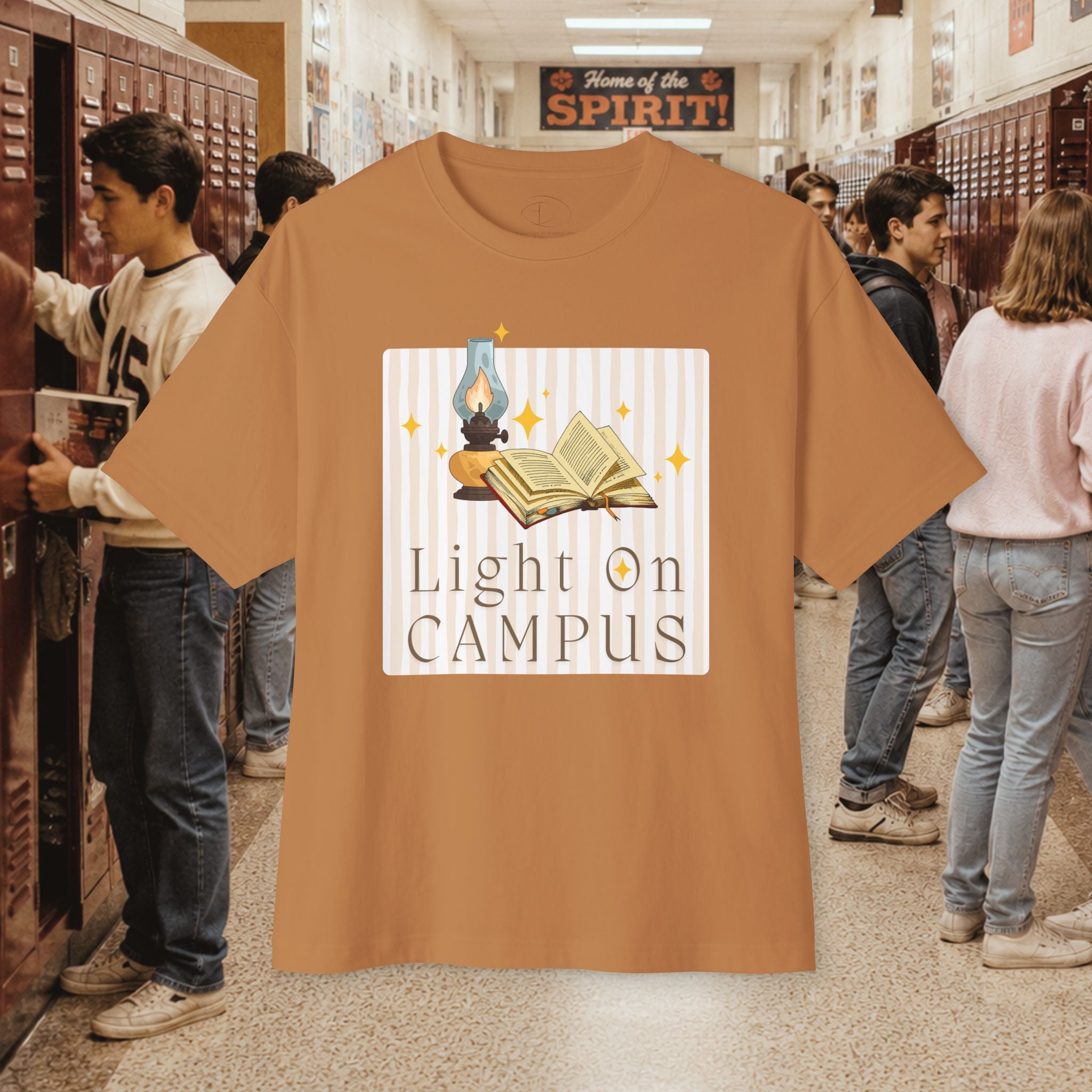 Light on Campus Oversized Boxy T-Shirt