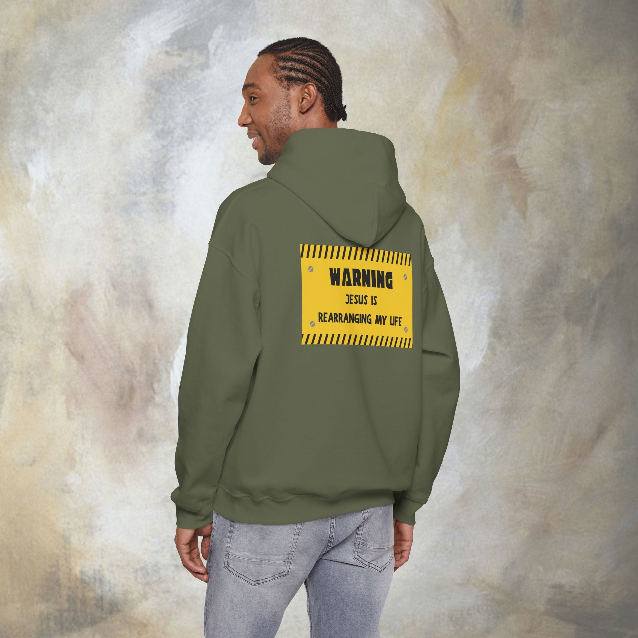 Warning: Jesus Is Rearranging My Life Hoodie