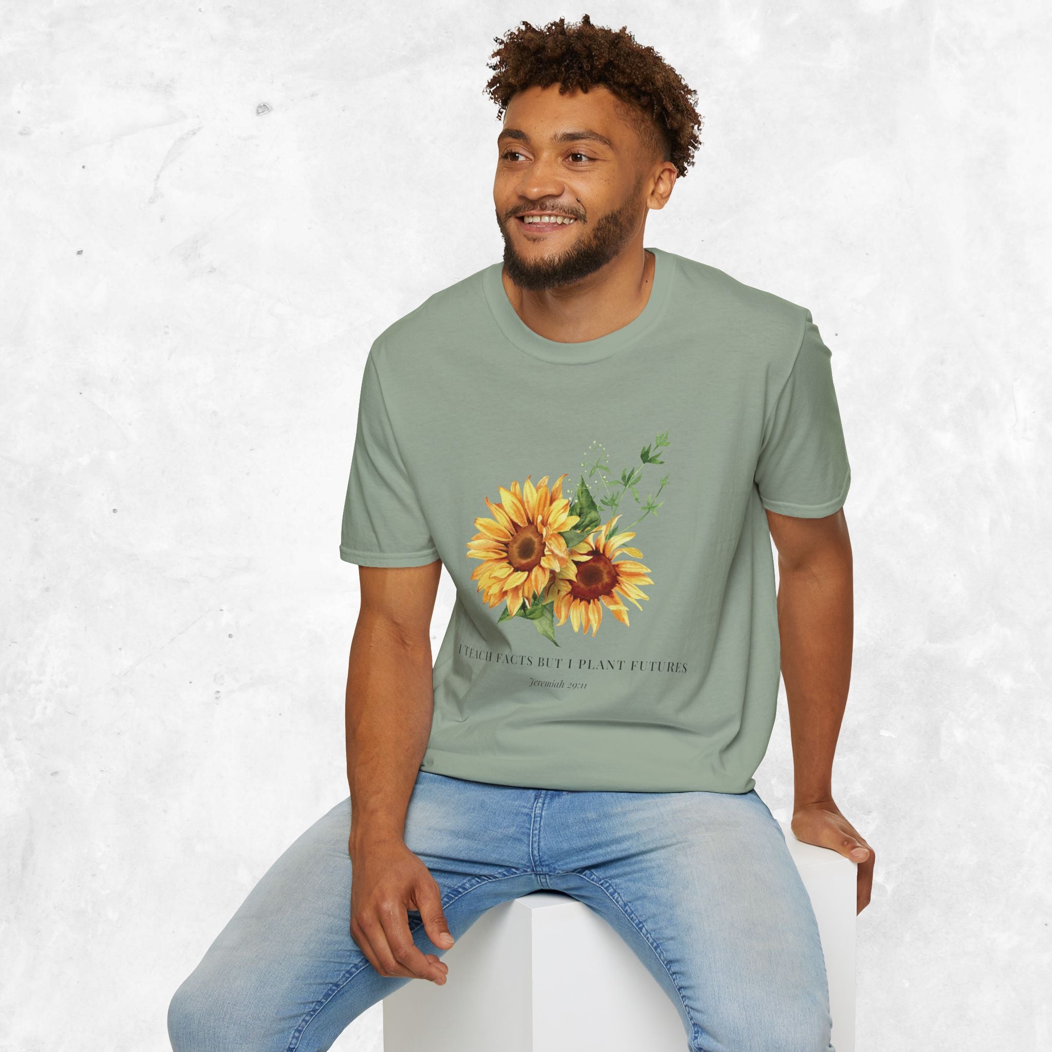 Jeremiah 29:11 T-shirt - Sunflower front