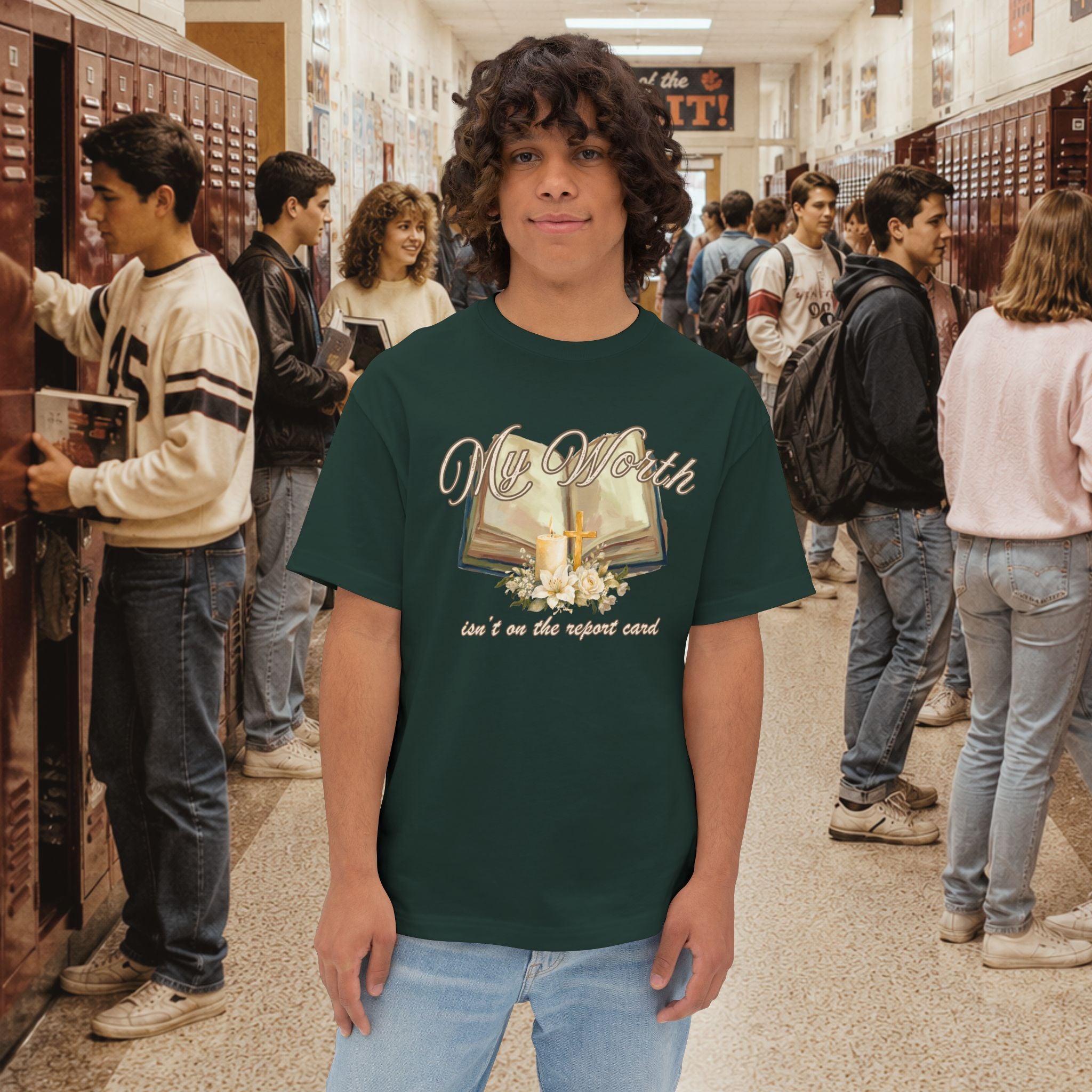 My Worth Isn’t on the Report Card Oversized T-Shirt