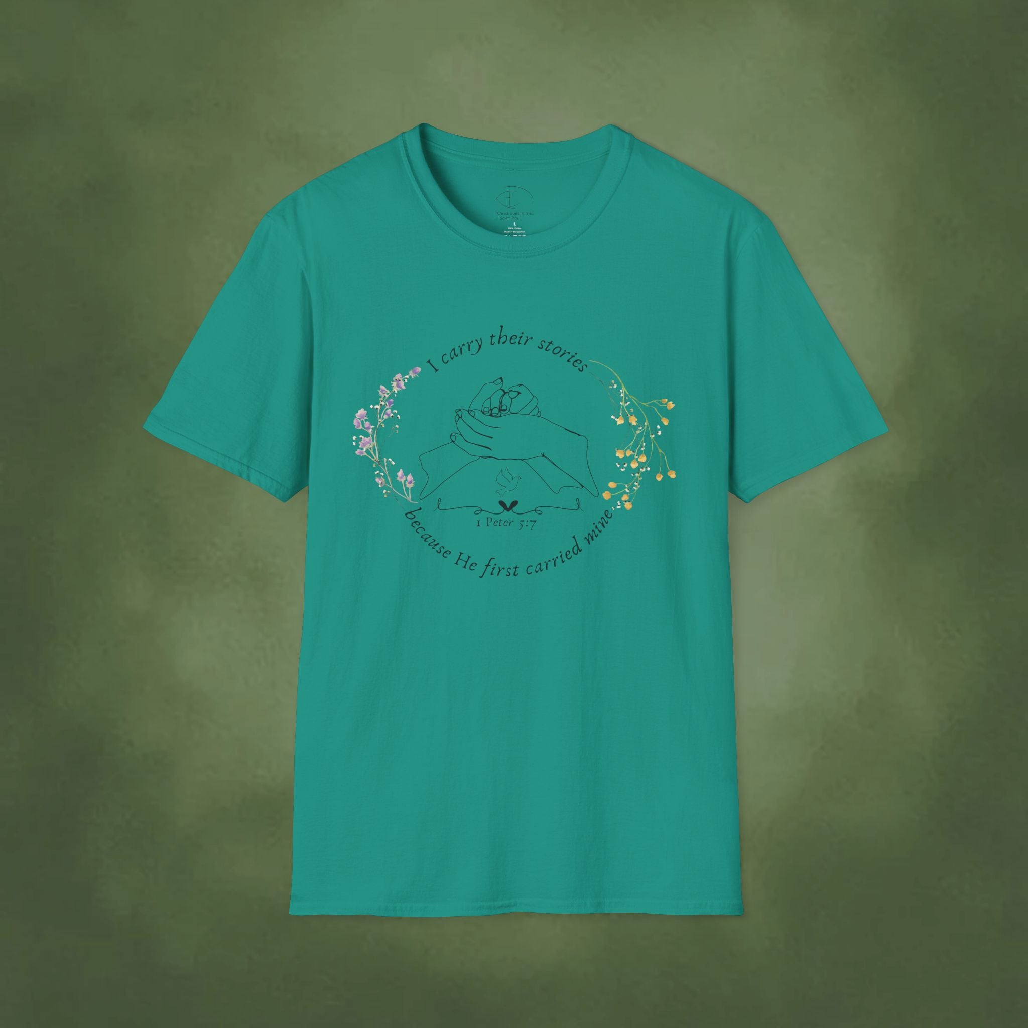 I Carry Their Stories Because He First Carried Mine T-shirt