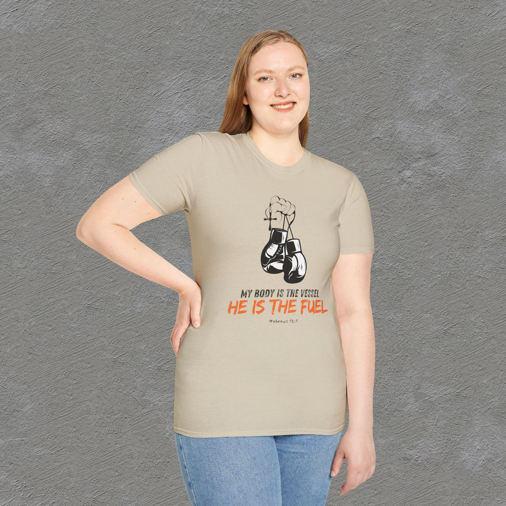 He is the fuel - Hebrews 12:1 T-shirt