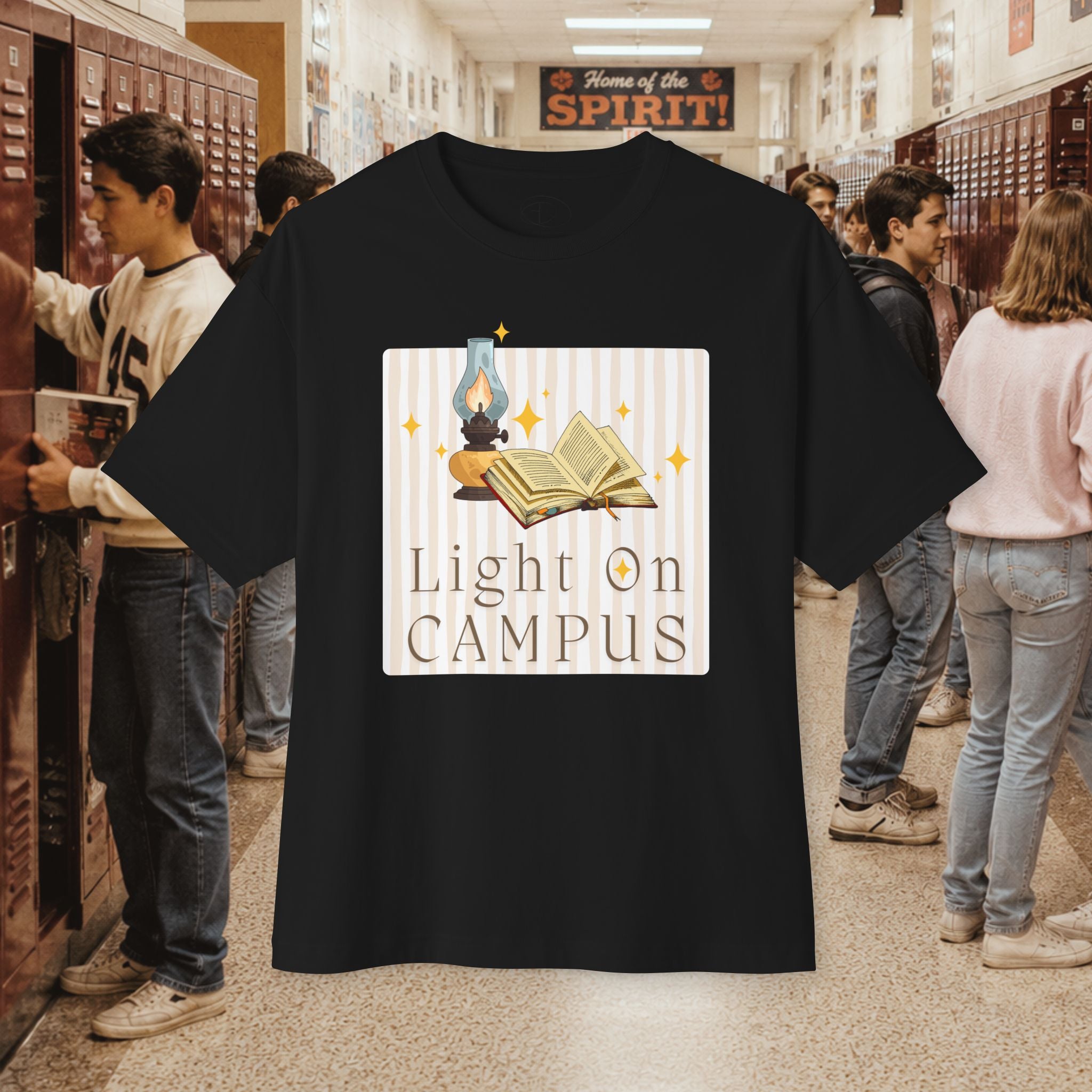 Light on Campus Oversized Boxy T-Shirt