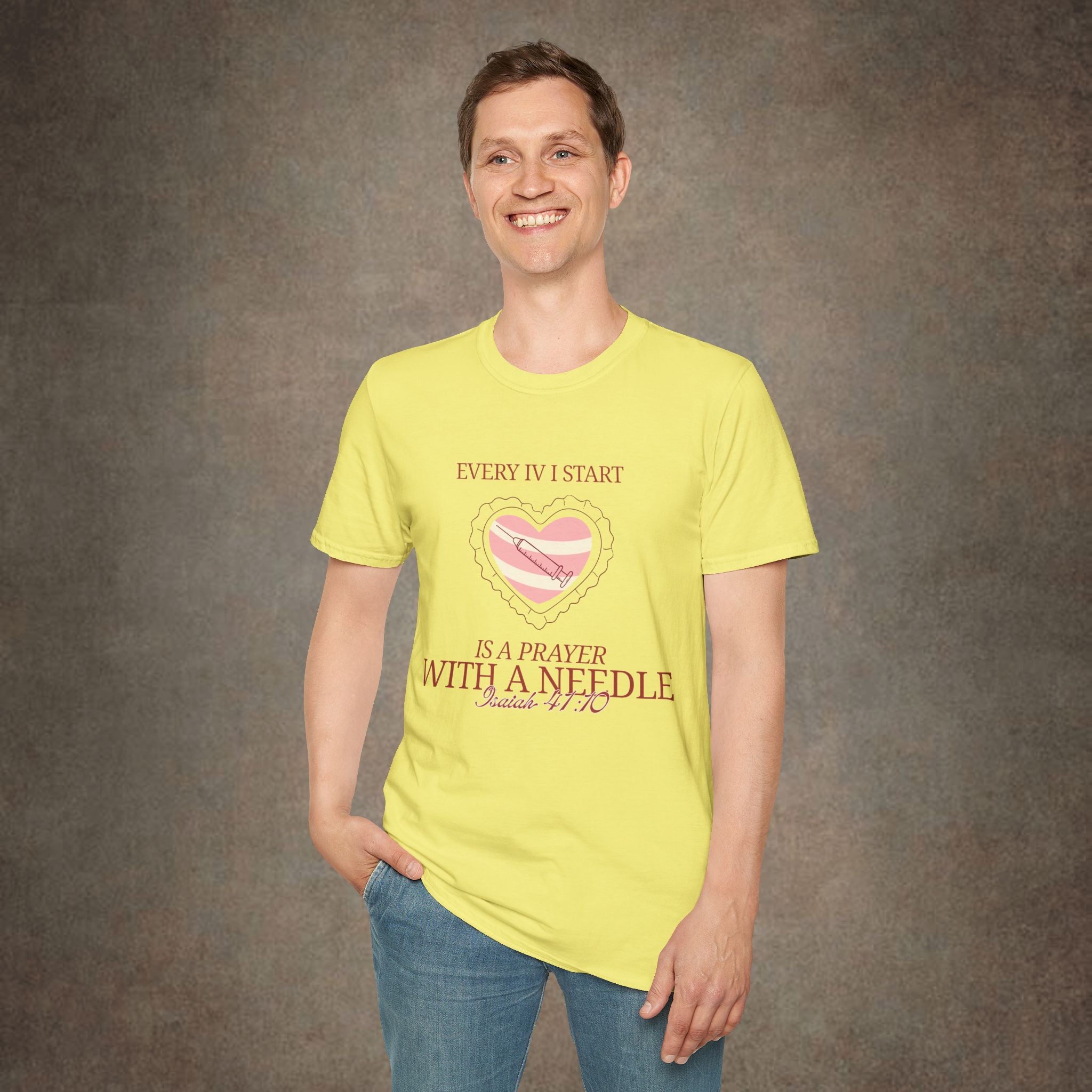 The Prayer with a needle - Isaiah 41:10 T-Shirt