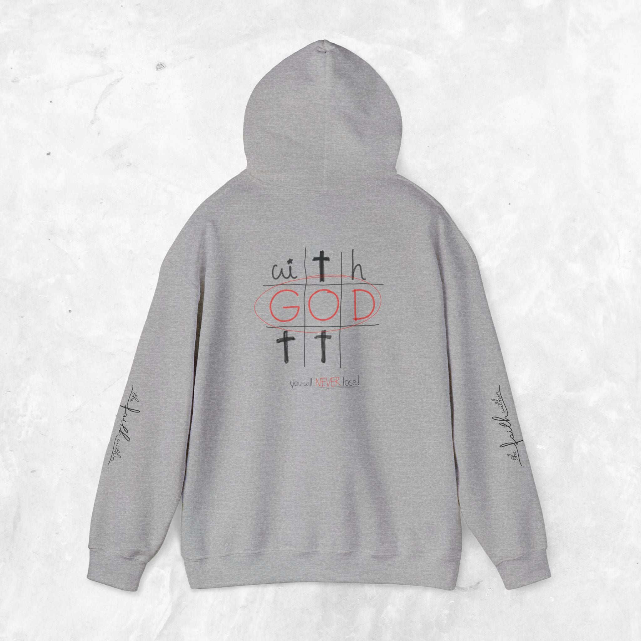 With God you will never lose hoodie