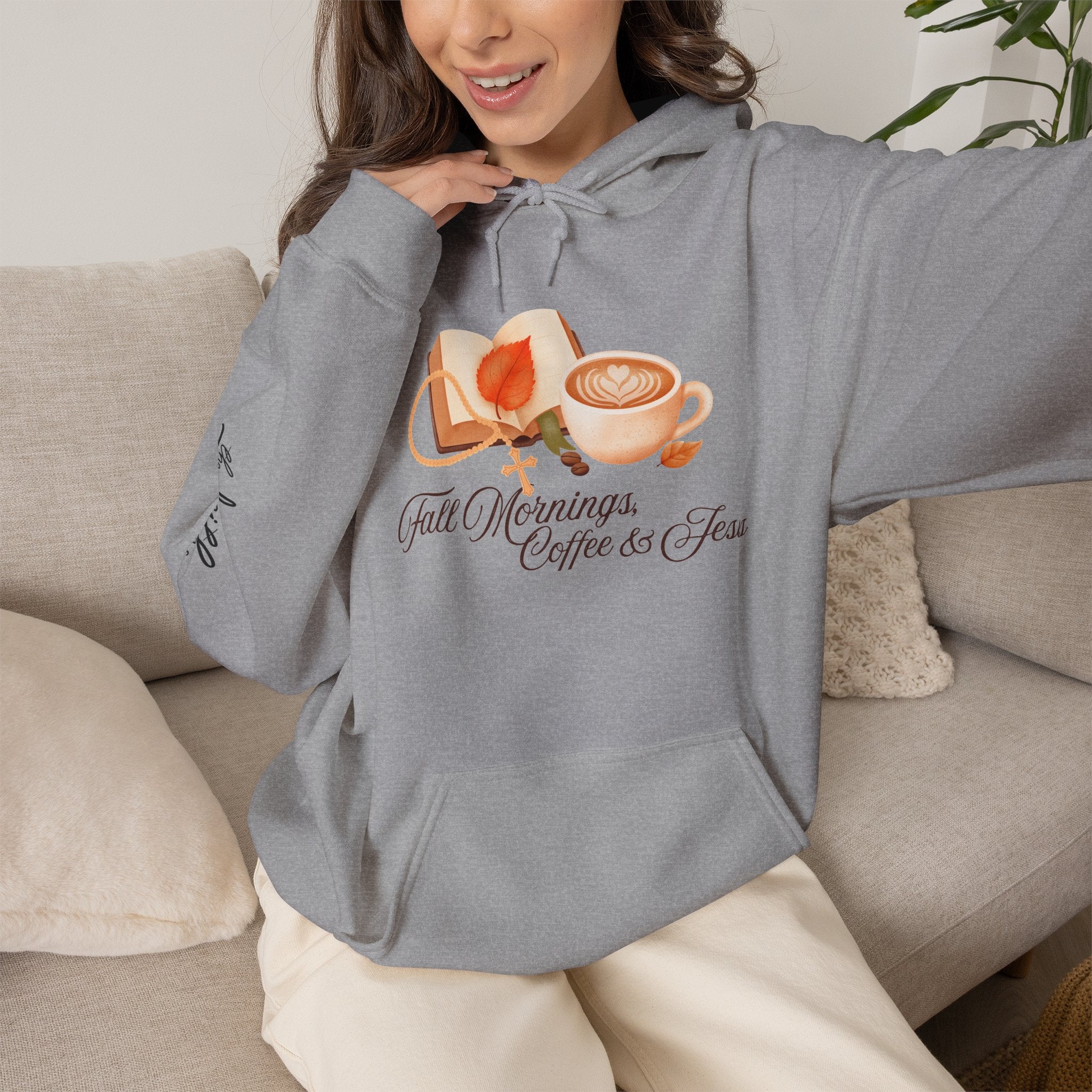 Fall Mornings: Coffee & Jesus Hoodie