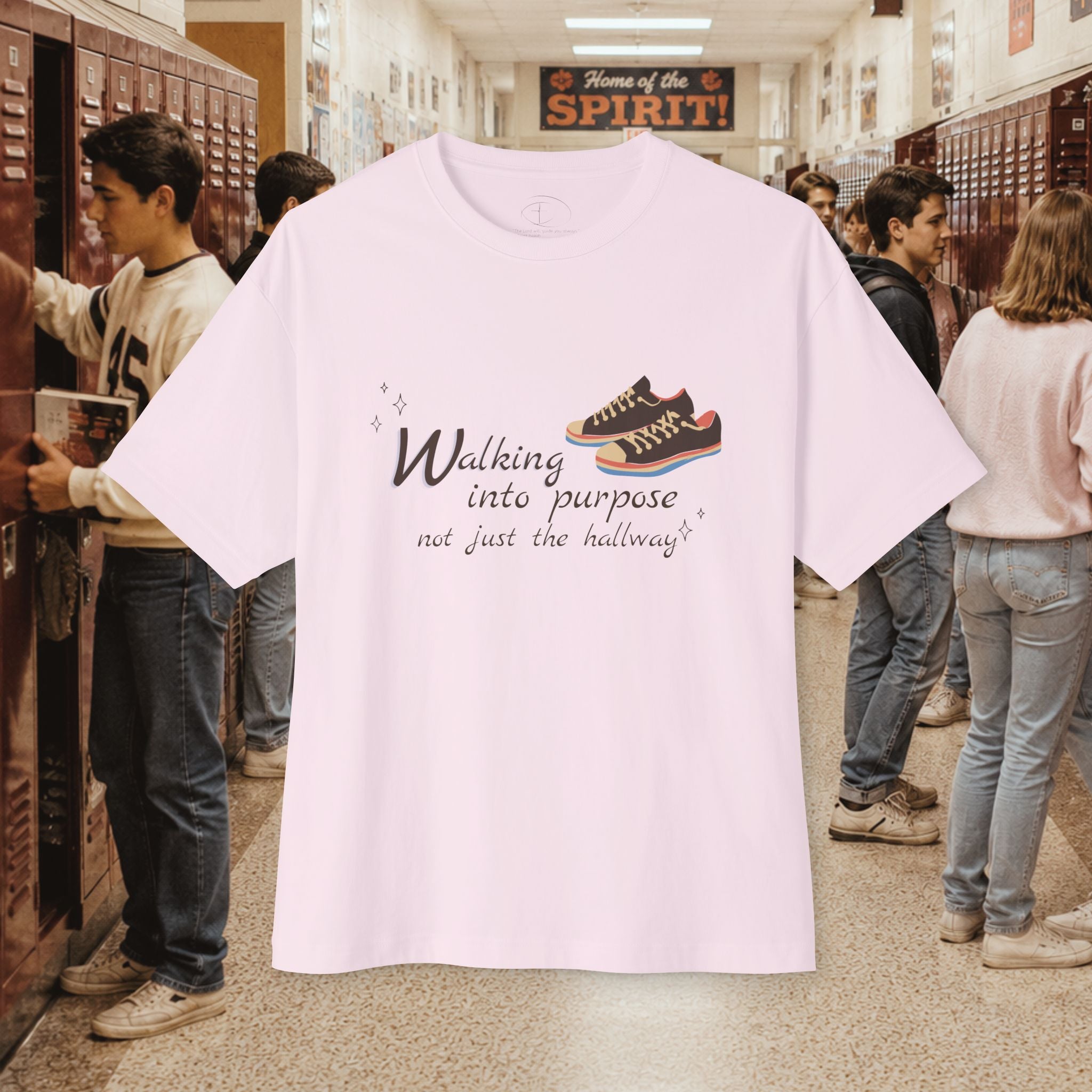 Walking Into Purpose Oversized Boxy T‑Shirt