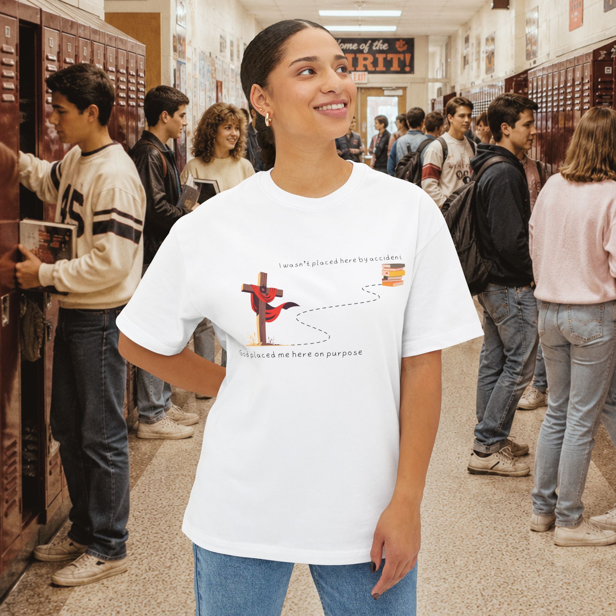 I Wasn’t Placed Here by Accident Oversized T-Shirt