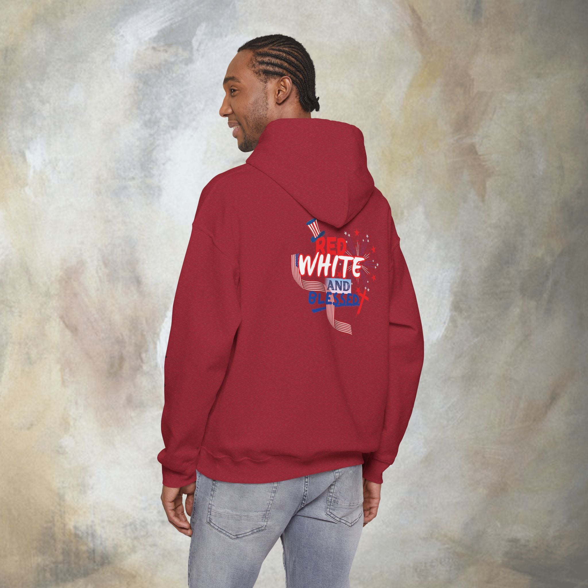 Red White and Blessed Hoodie